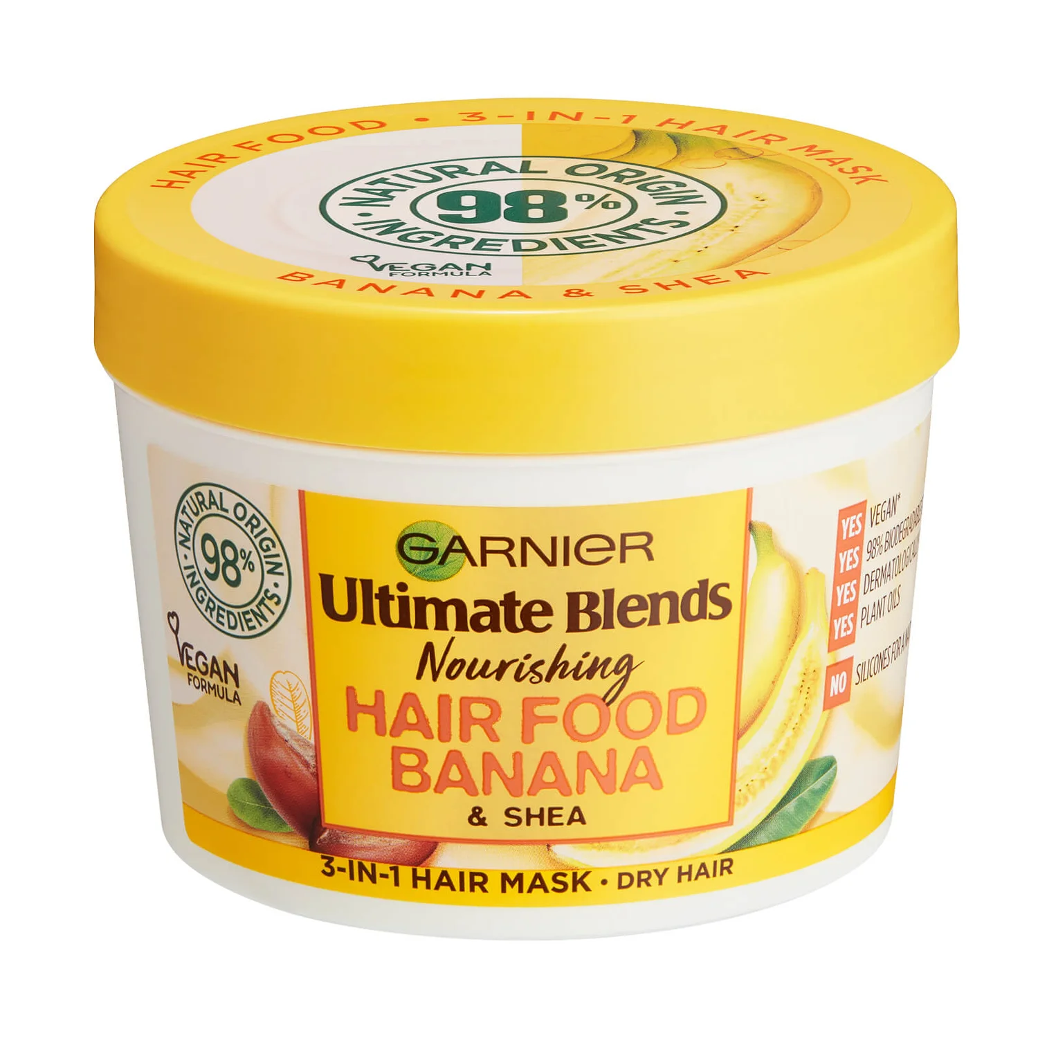 lookfantastic.com | Garnier Ultimate Blends Hair Food Banana 3-in-1 Dry Hair Mask Treatment 390ml