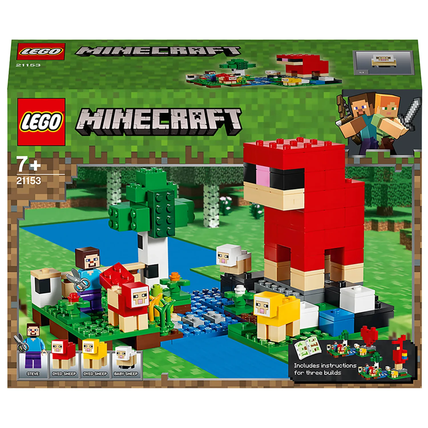 LEGO Minecraft: The Wool Farm Building Set (21153)