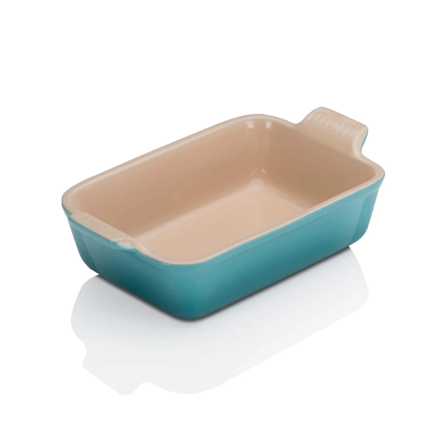 Le Creuset Stoneware Medium Heritage Rectangular Roasting Dish - 26cm - Teal
