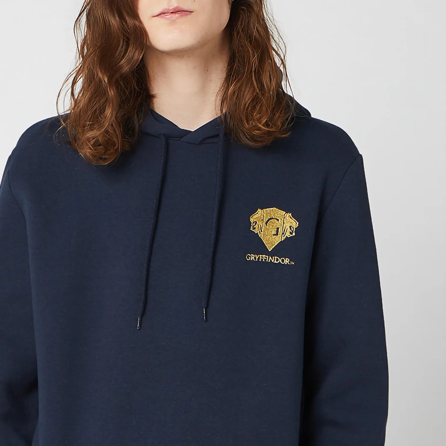 Harry Potter Gryffindor Unisex Embroidered Hoodie - Navy