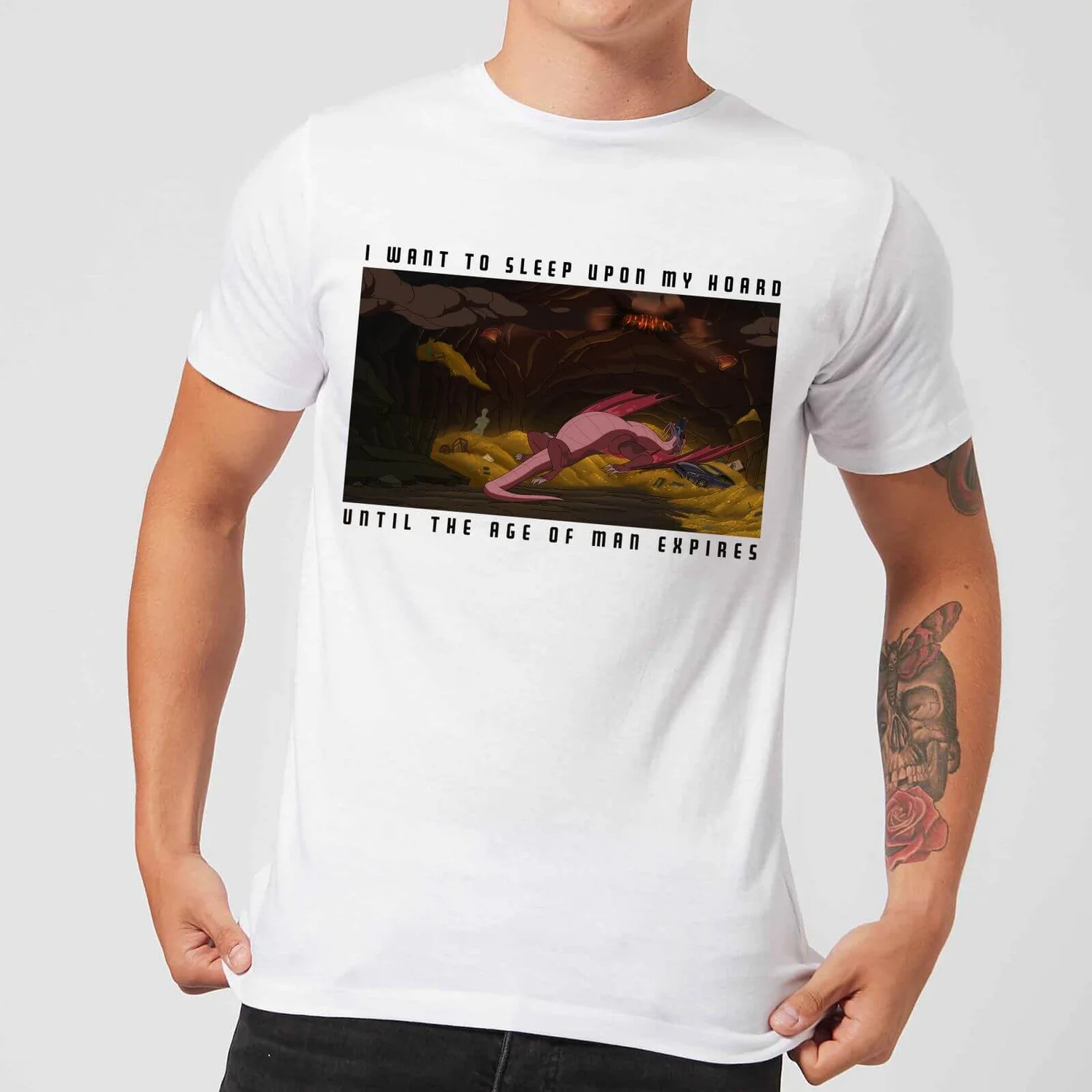 Rick and Morty I Want To Sleep Upon My Hoard Men's T-Shirt - White