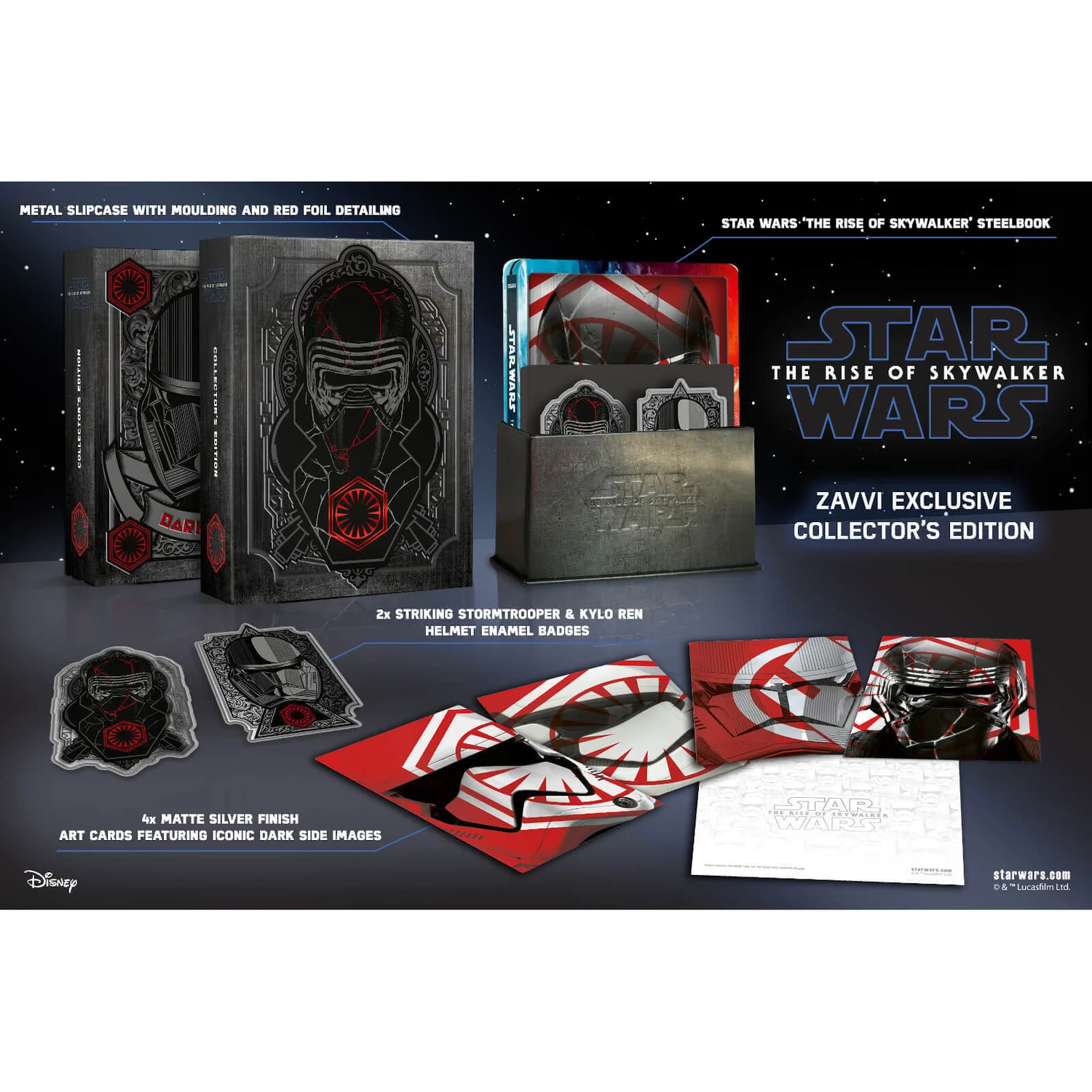 Star Wars: The Rise of Skywalker - Zavvi UK Exclusive Collector’s Edition 4K Ultra HD Limited Edition Steelbook