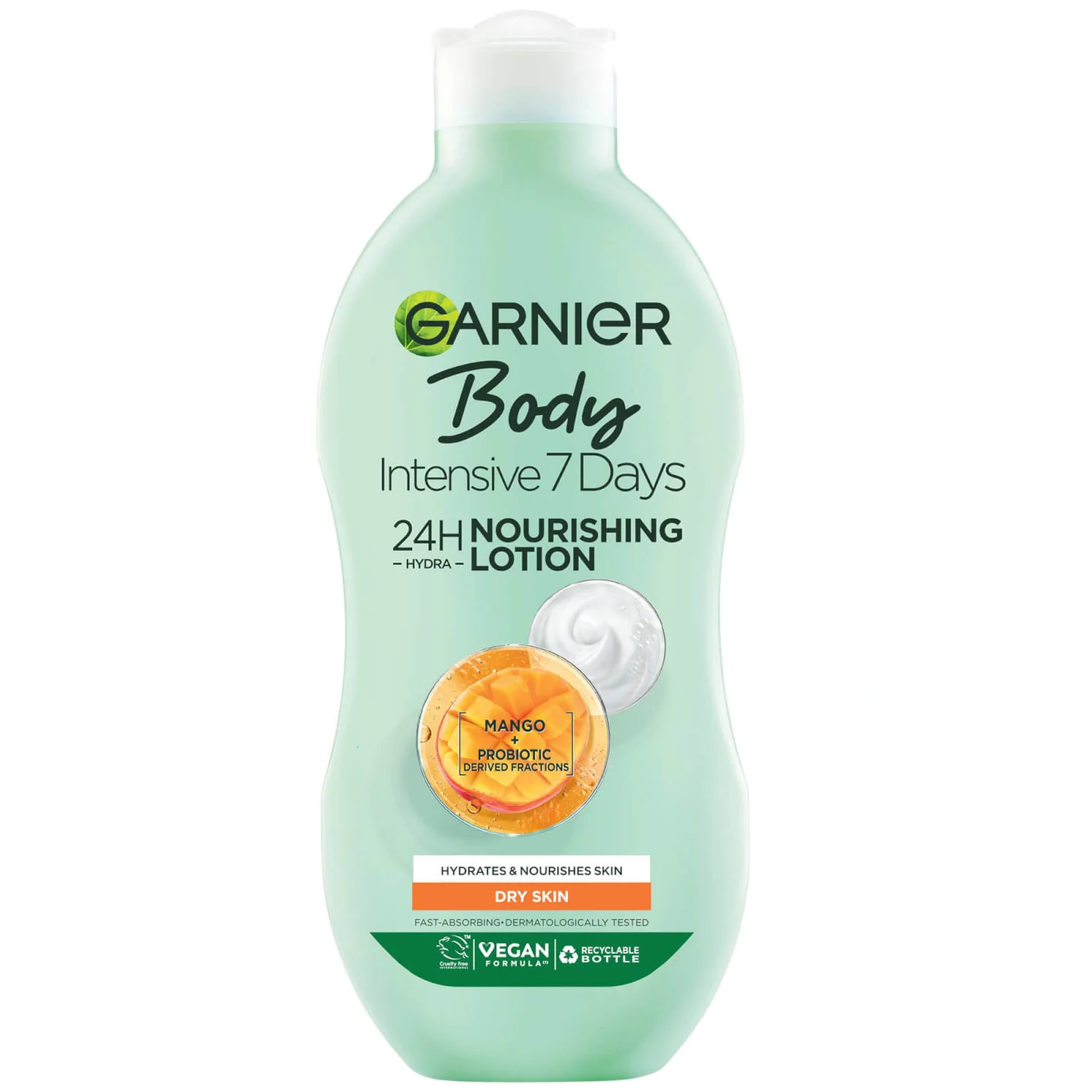 Garnier Intensive 7 Days Mango Probiotic Extract Body Lotion Dry Skin 400ml