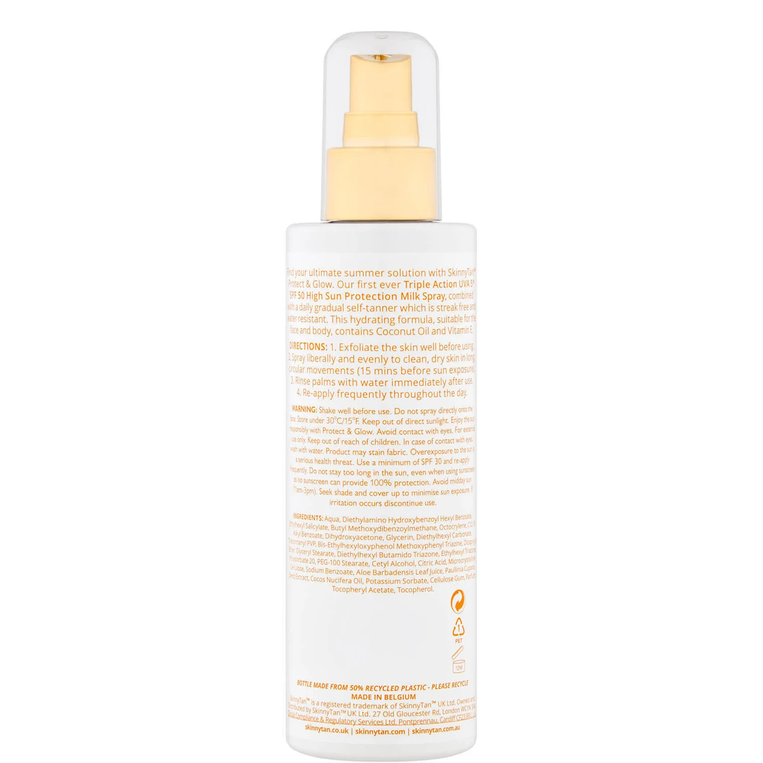 Skinny Tan Protect & Glow Milk Spray SPF50 200ml