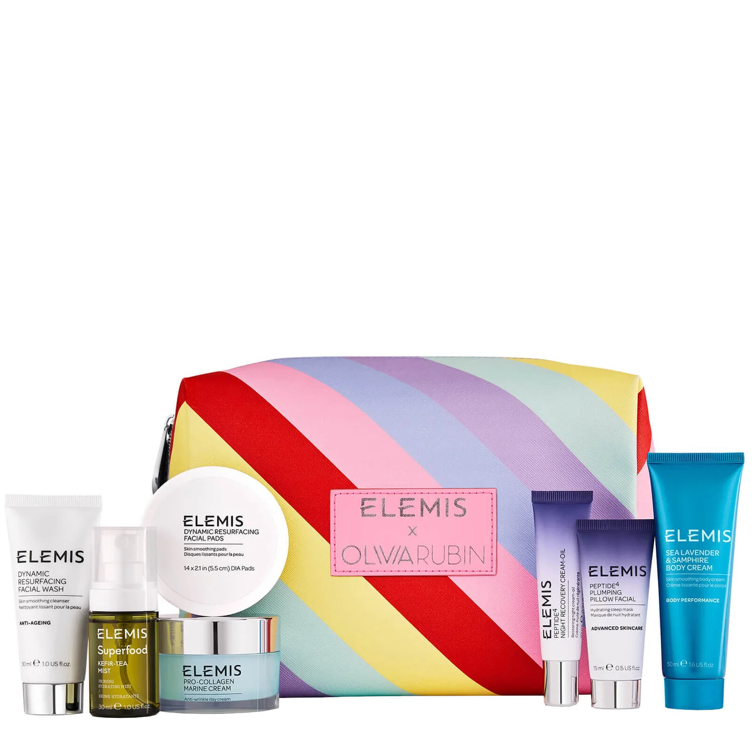 Limited Edition Olivia Rubin Travel Collection Gift Set for Her ELEMIS X OLIVIA RUBIN女士奢華護膚套裝