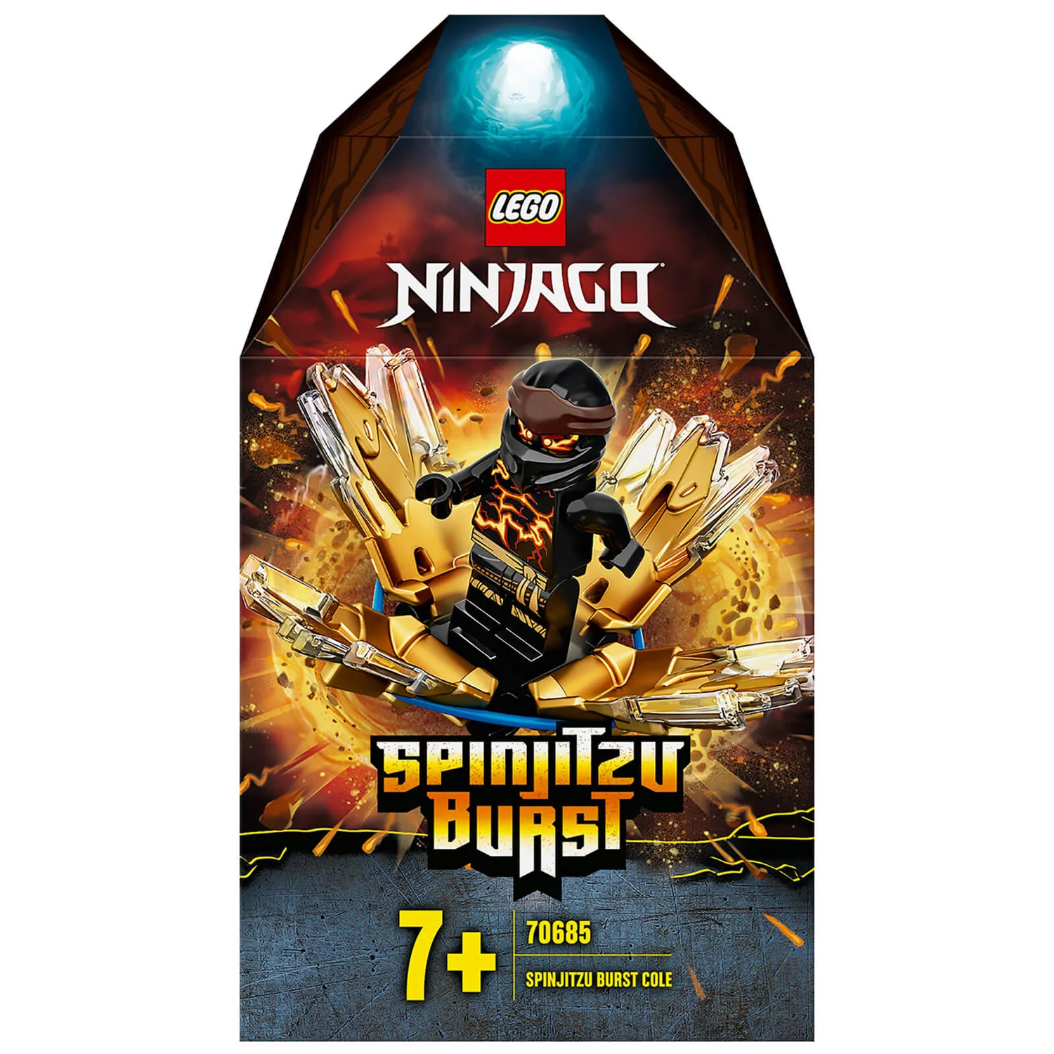 LEGO NINJAGO: Spinjitzu Burst - Cole Spinner Black Ninja (70685)