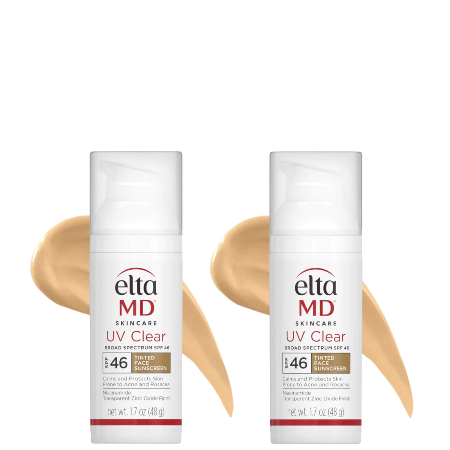 EltaMD UV Clear Tinted SPF46 Broad-Spectrum Duo