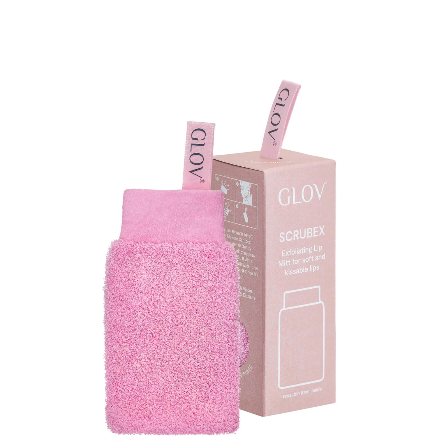 GLOV® Scrubex Lip Scrub Mitt - Pink