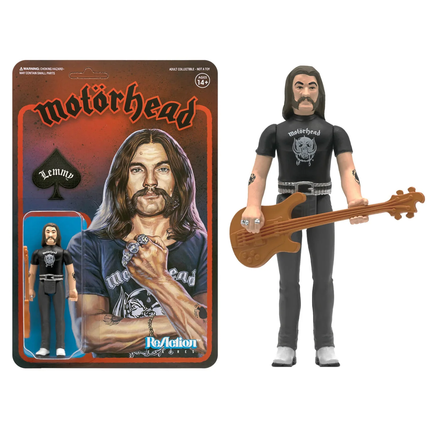Super7 Motorhead ReAction-Figur - Lemmy Actionfigur