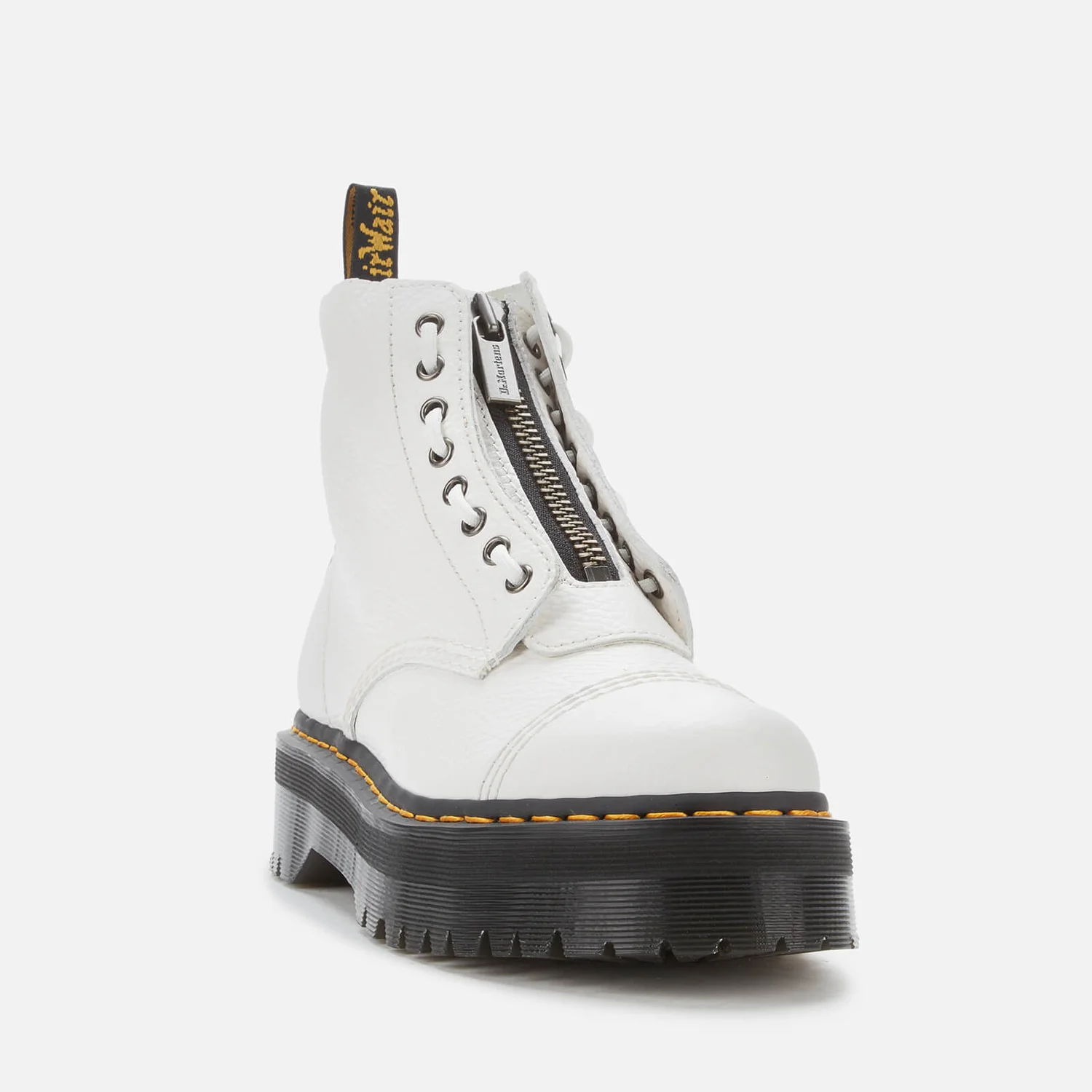 Dr. Martens Women's Sinclair Leather Zip Front Boots - White