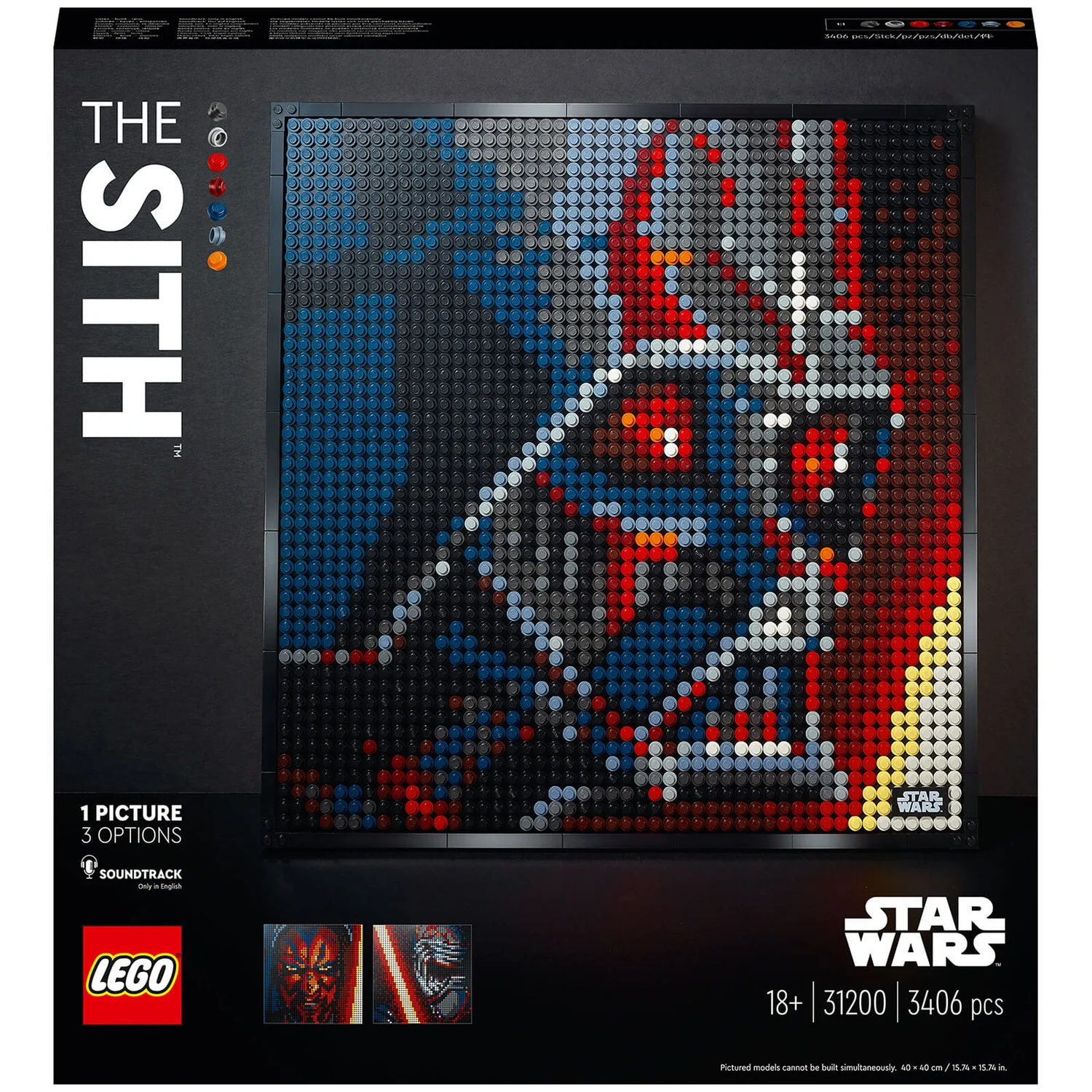 LEGO Art Star Wars: The Sith Building Set for Adults (31200)