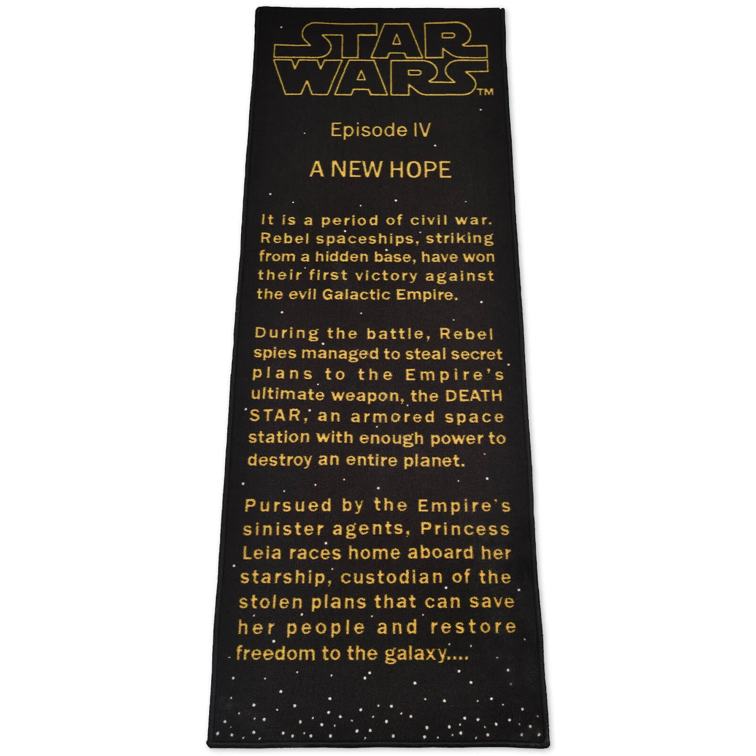Exclusive Star Wars Title Crawler Rug