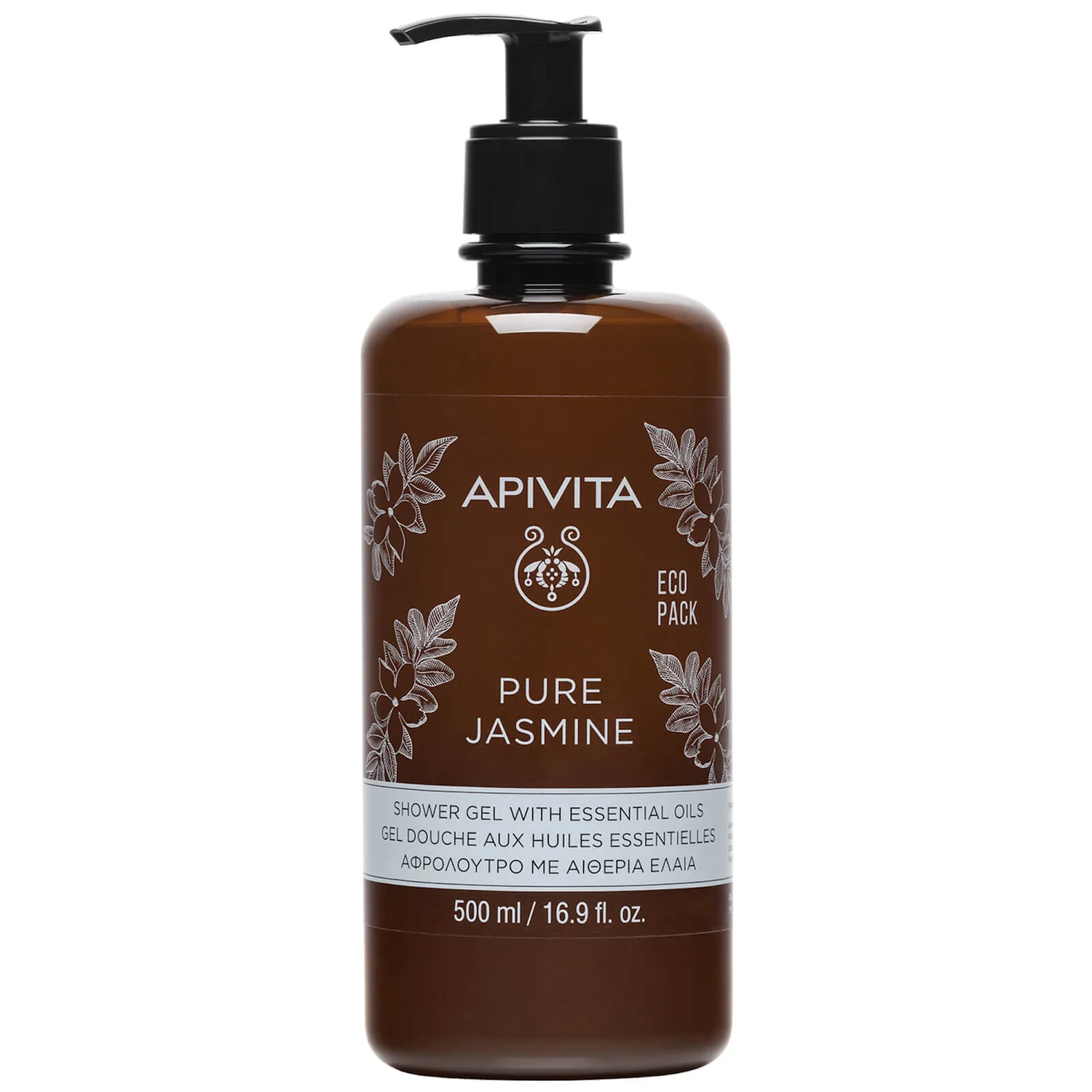 APIVITA Pure Jasmine Shower Gel with Essential Oils 16.9 fl.oz