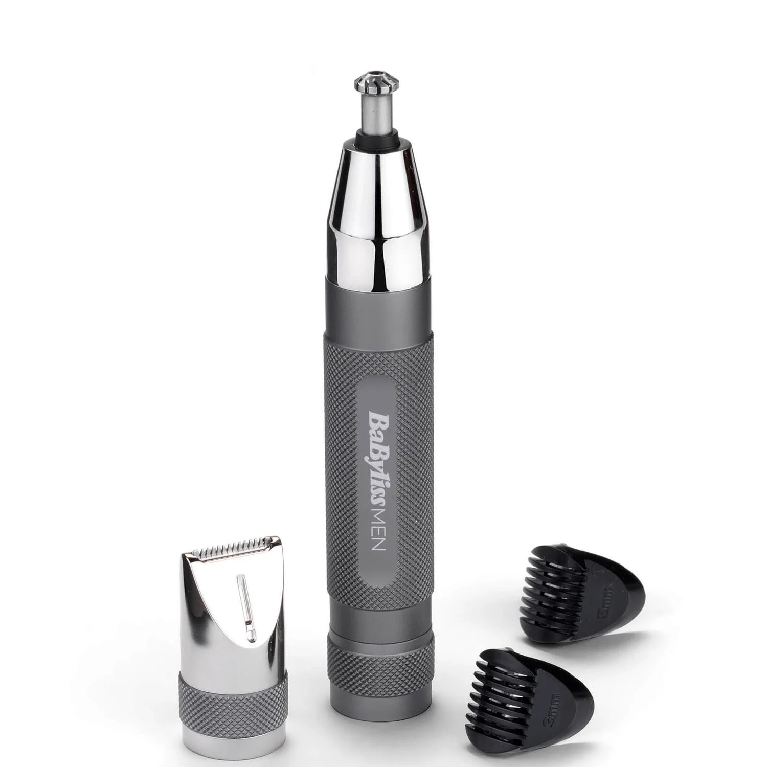 BaByliss For Men Super-X Metal Series Vysoce výkonný přesný zastřihovač nosu a obočí s diamantovým povrchem