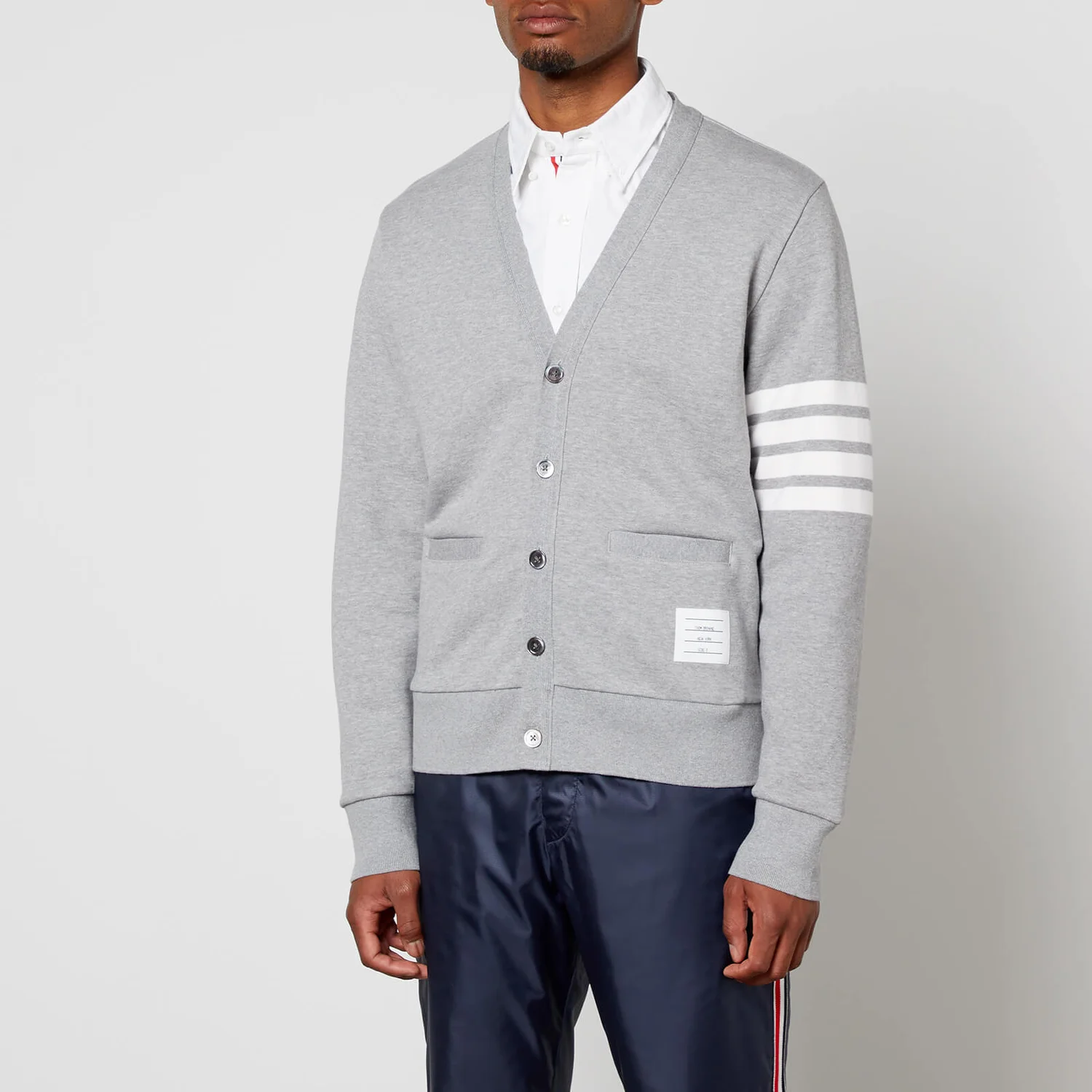 Thom Browne Engineered 4-Bar Stripe Cotton Cardigan - 2/M