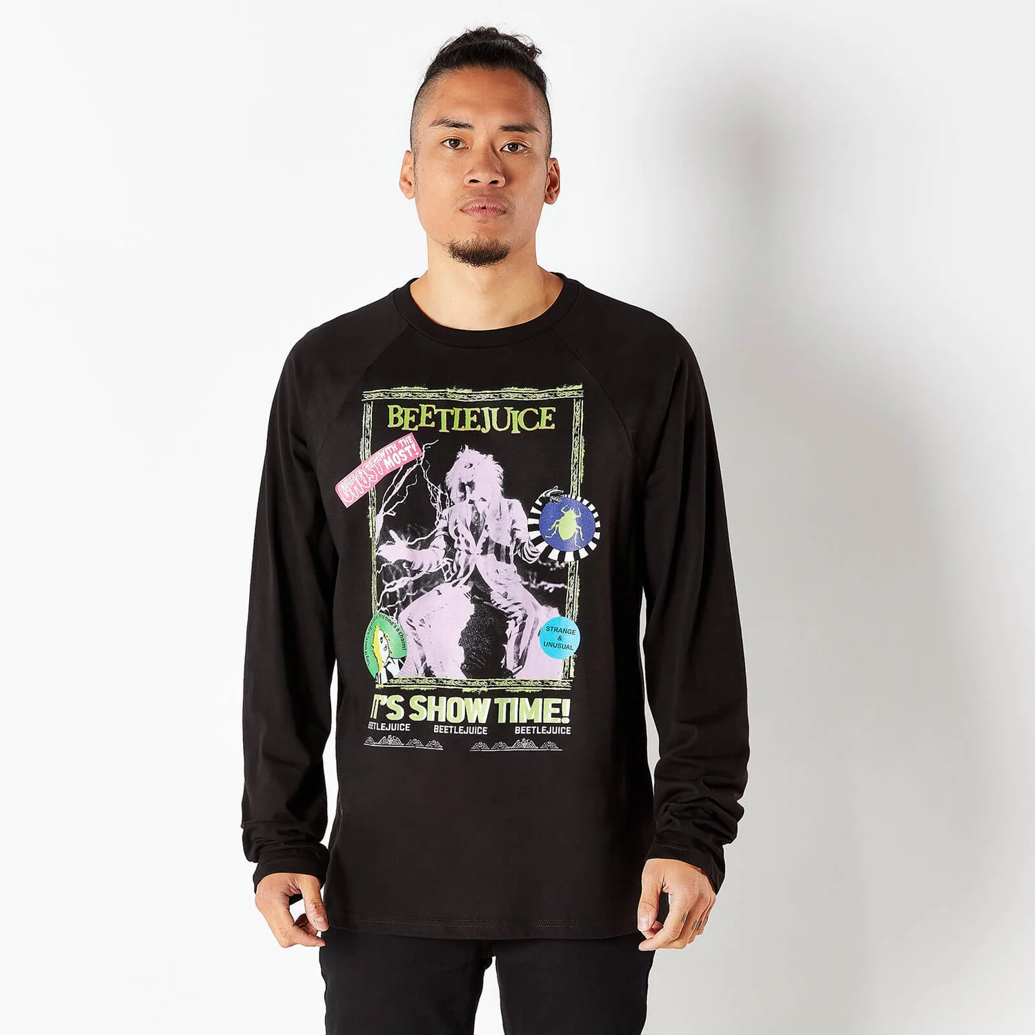 Beetlejuice Retro Cover Men's T-Shirt - Zwart