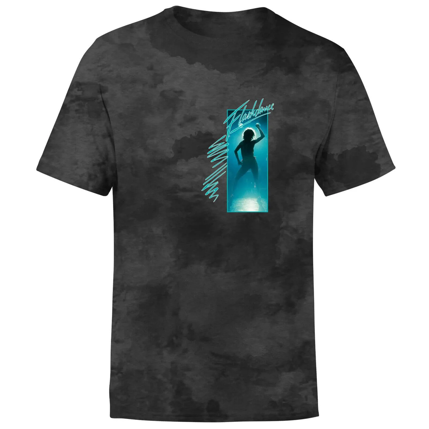 Flashdance Unisex T-Shirt - Black Tie Die