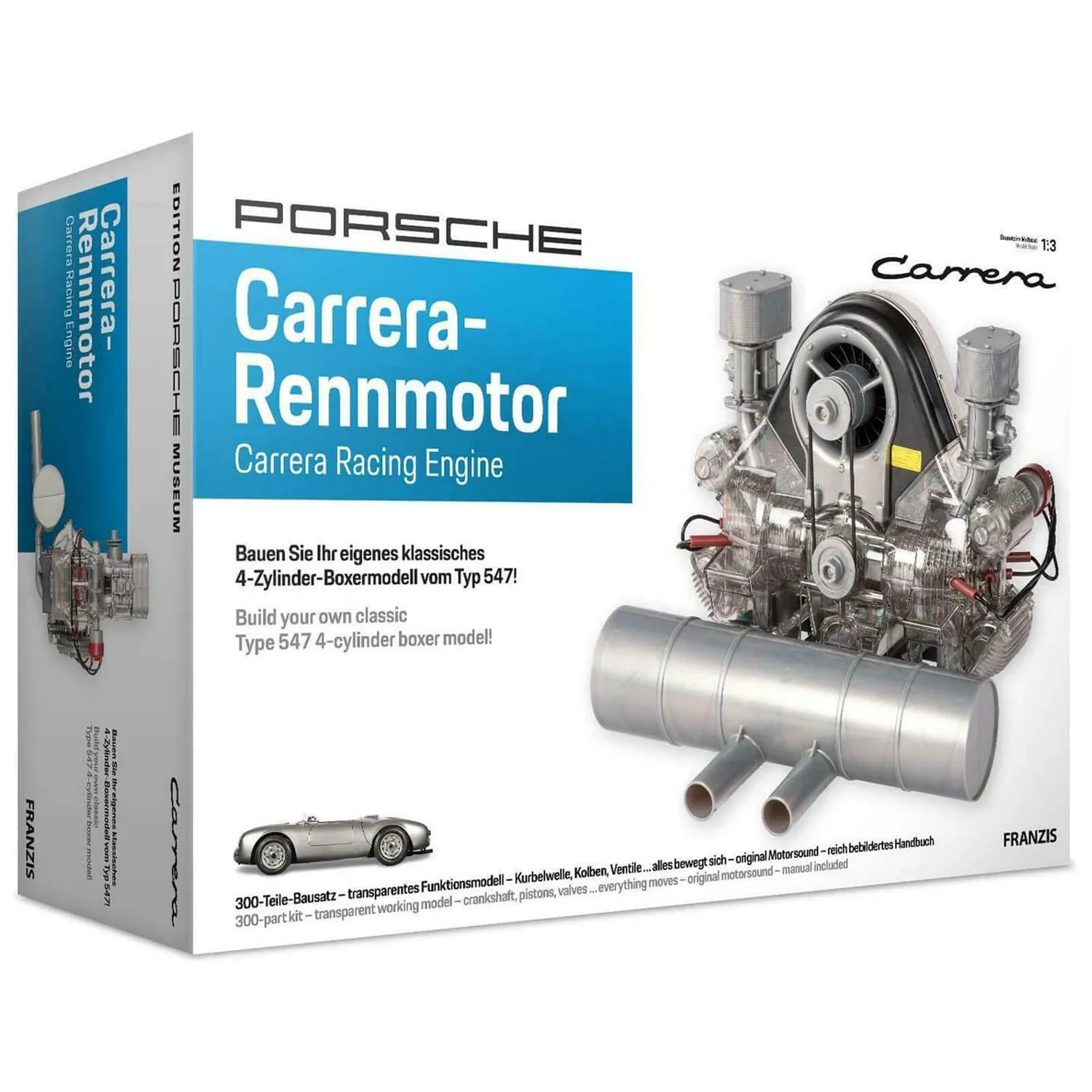 Franzis Official Porsche Carrera Racing Engine Model Kit