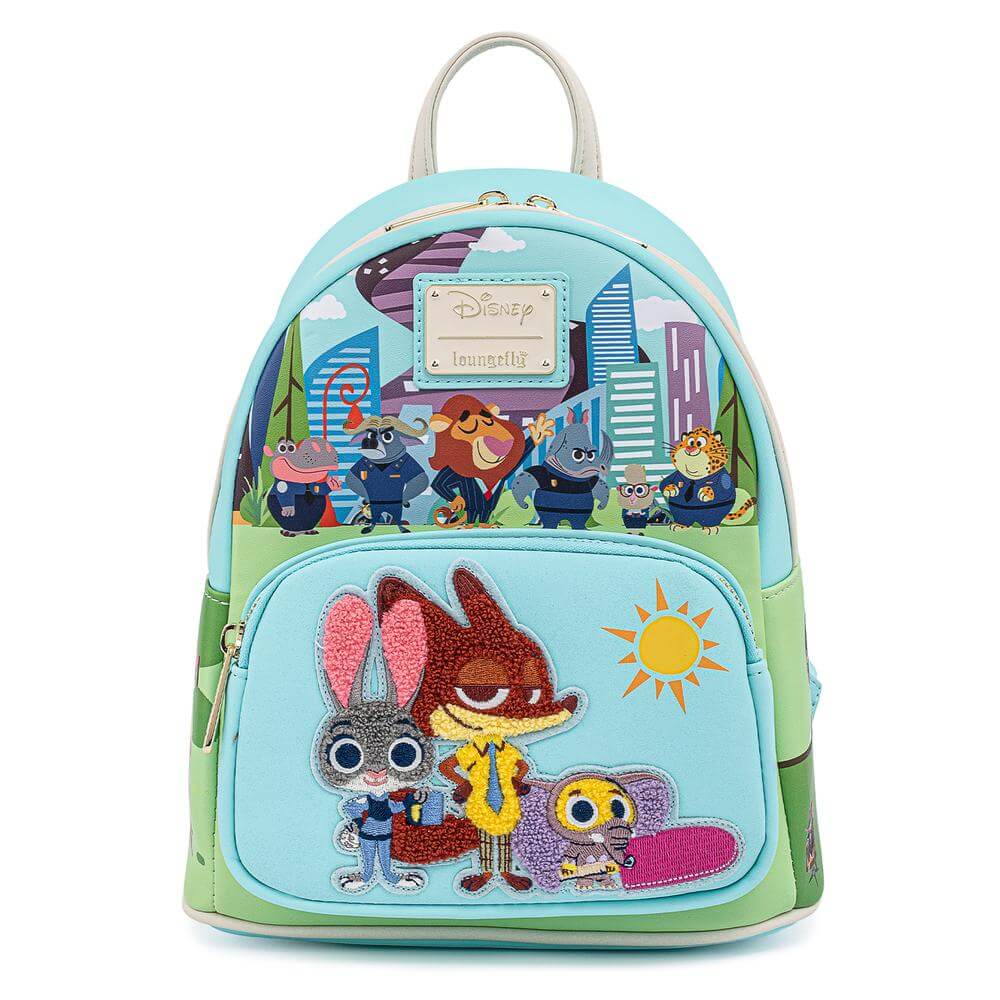 Loungefly Disney Zootopia Chibi Group Mini Backpack