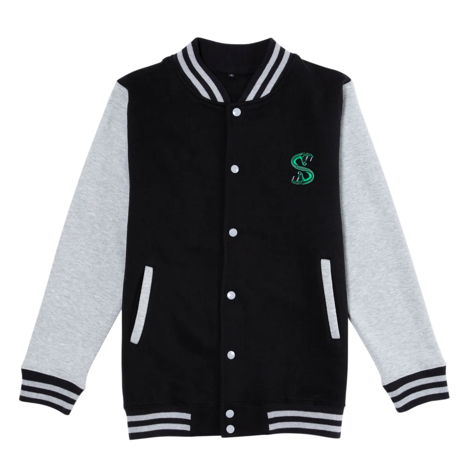 Riverdale South Side Serpent Men's Varsity Jacket - Black / Grey