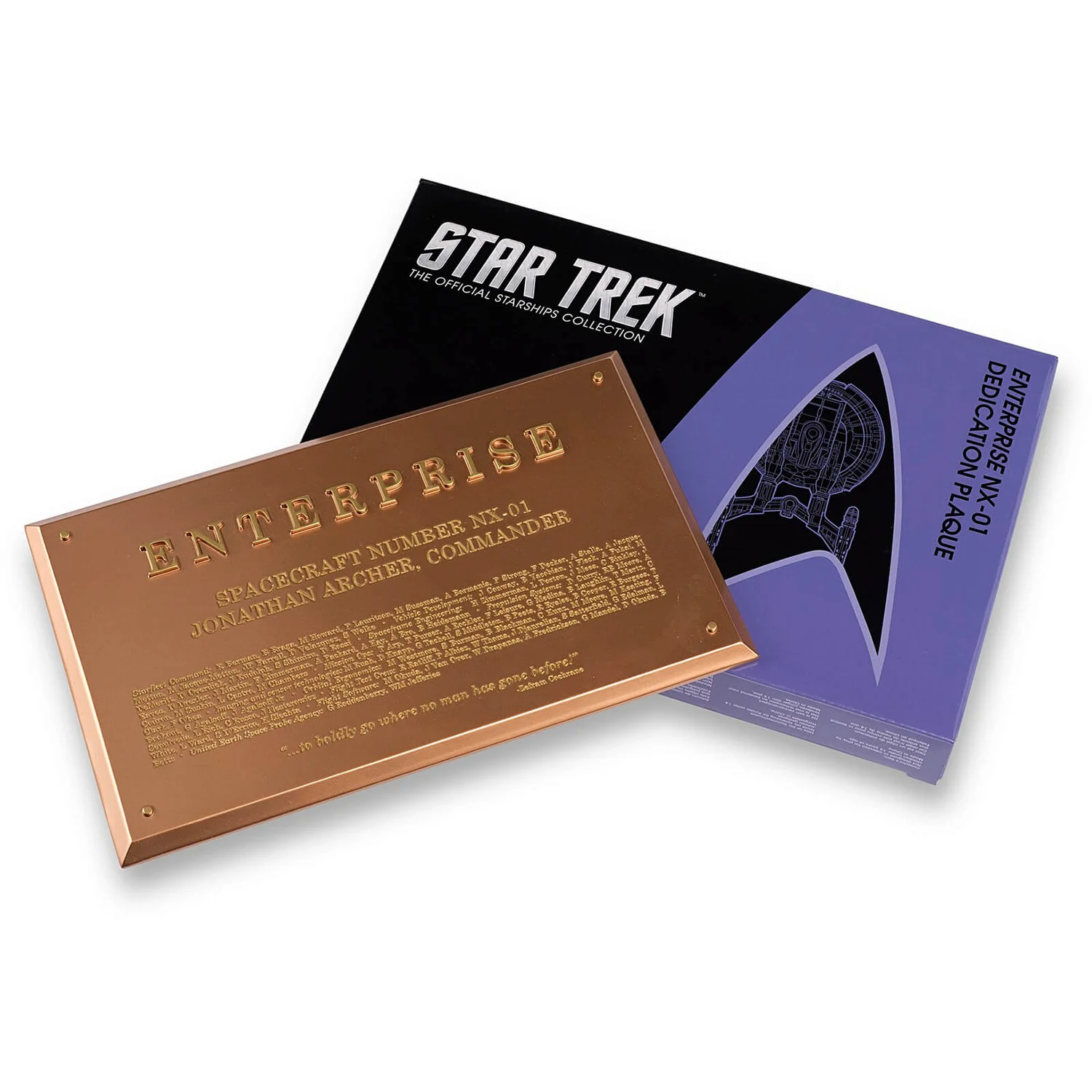 Star Trek USS Enterprise NX-01 Dedication Plaque