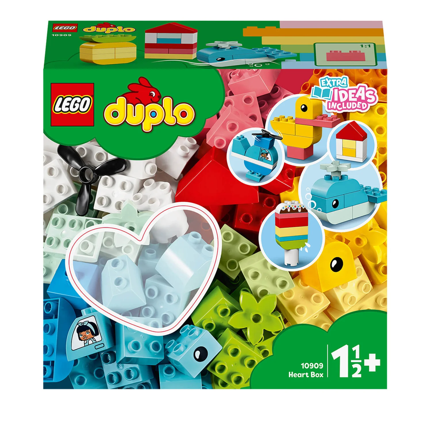 LEGO DUPLO Classic: Heart Box First Bricks Building Set (10909)