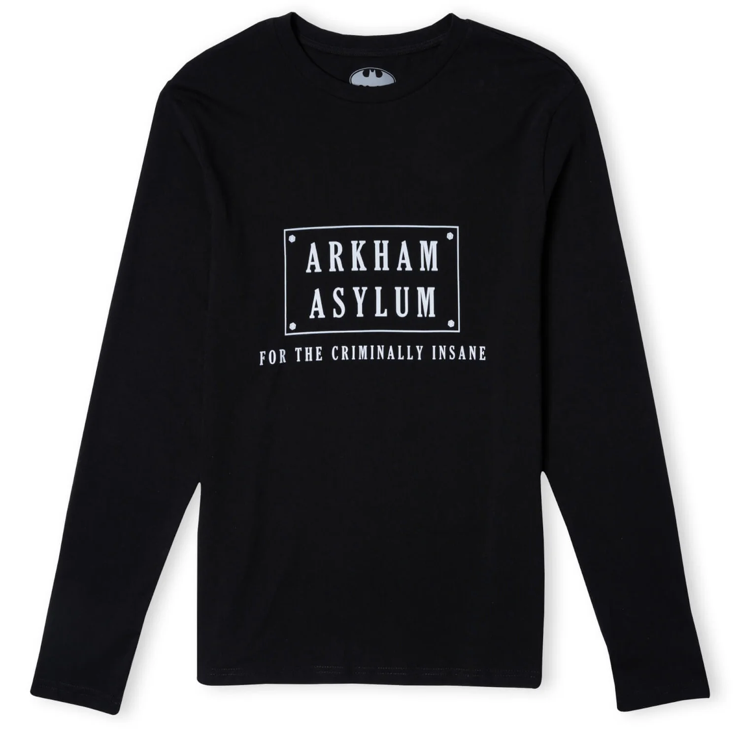 Batman Villains Arkham Asylum Unisex Long Sleeve T-Shirt - Schwarz