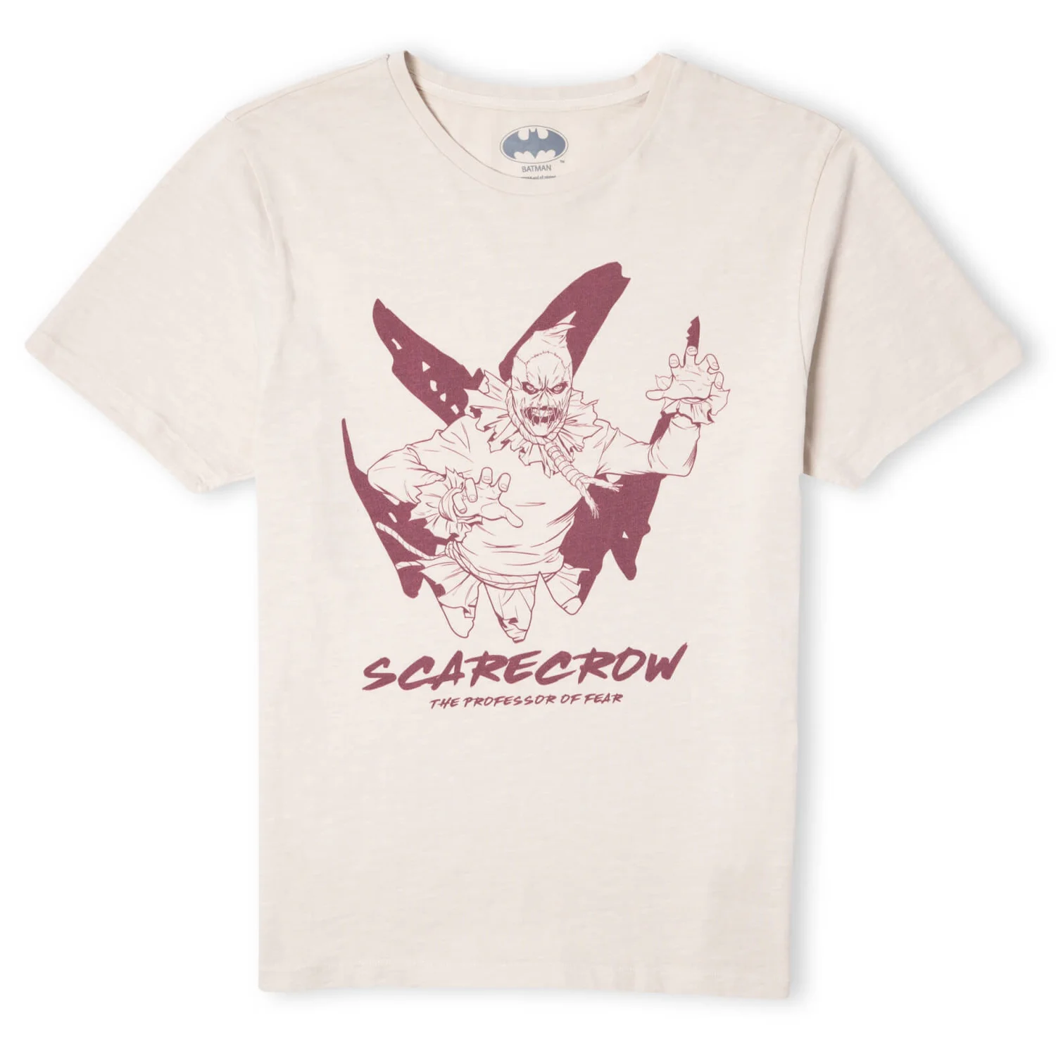 Batman Villains Scarecrow Unisex T-Shirt - White Vintage Wash