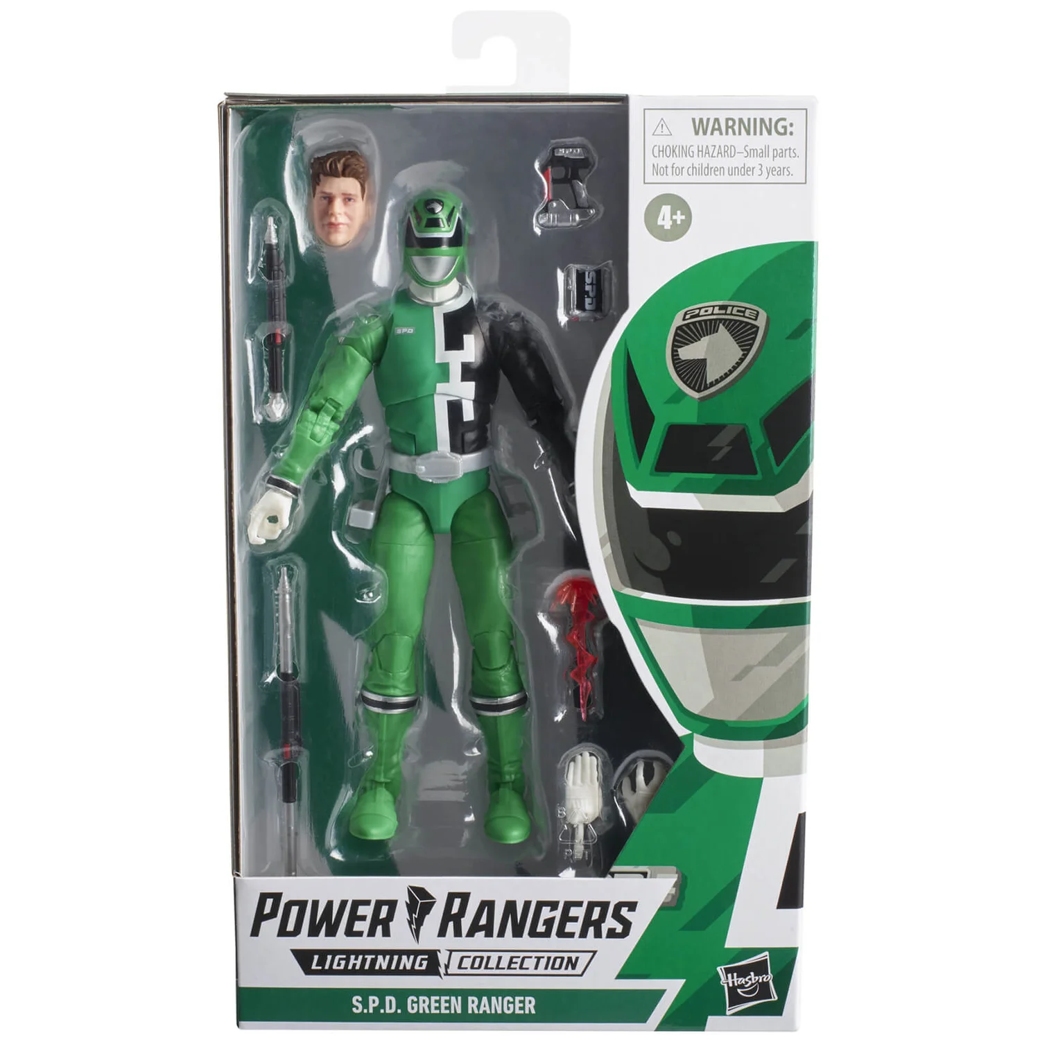 Hasbro Power Rangers Lightning Collectie S.P.D. Green Ranger Figuur