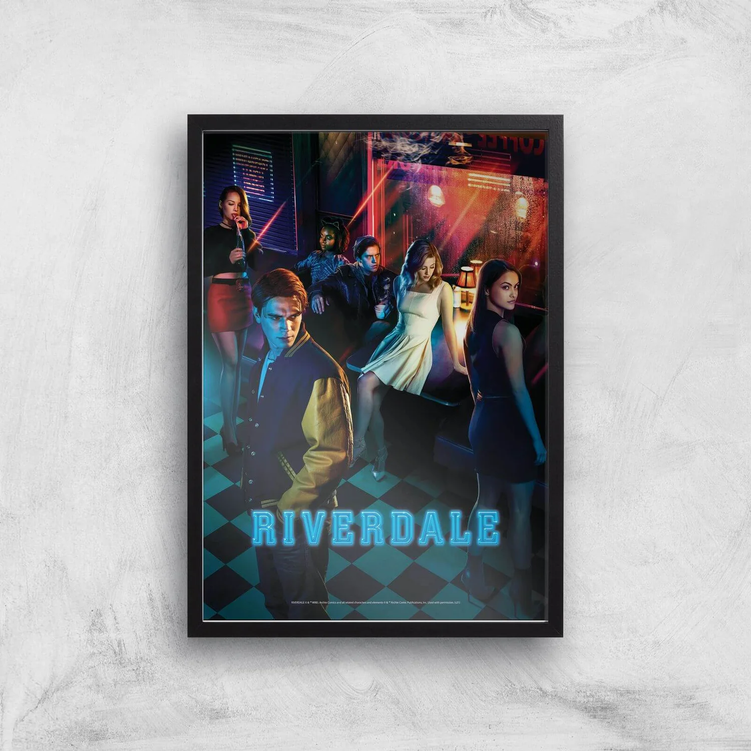 Riverdale Giclee Art Print - A3 - Wooden Frame