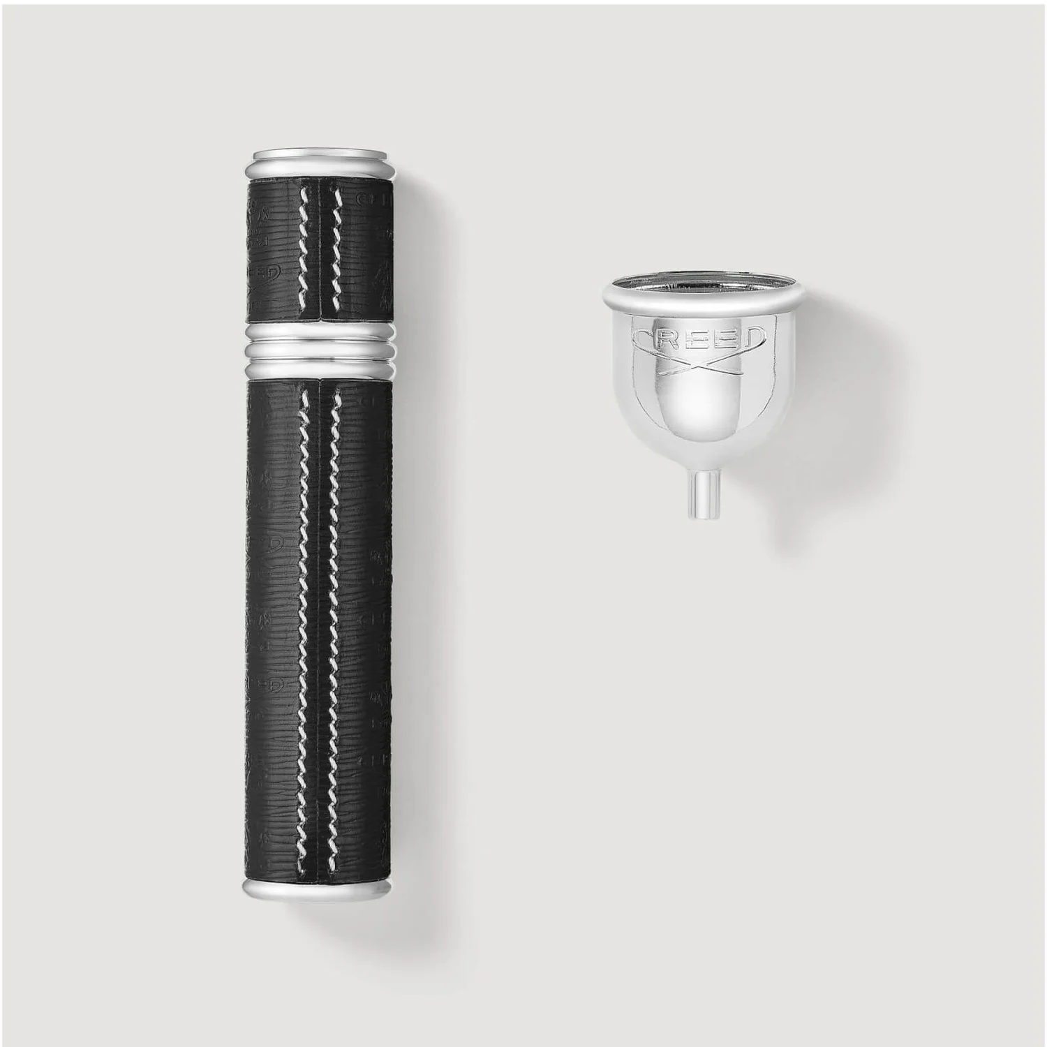 Nachfüllbarer Parfümzerstäuber für Reisen 10 ml - Schwarz/Silber