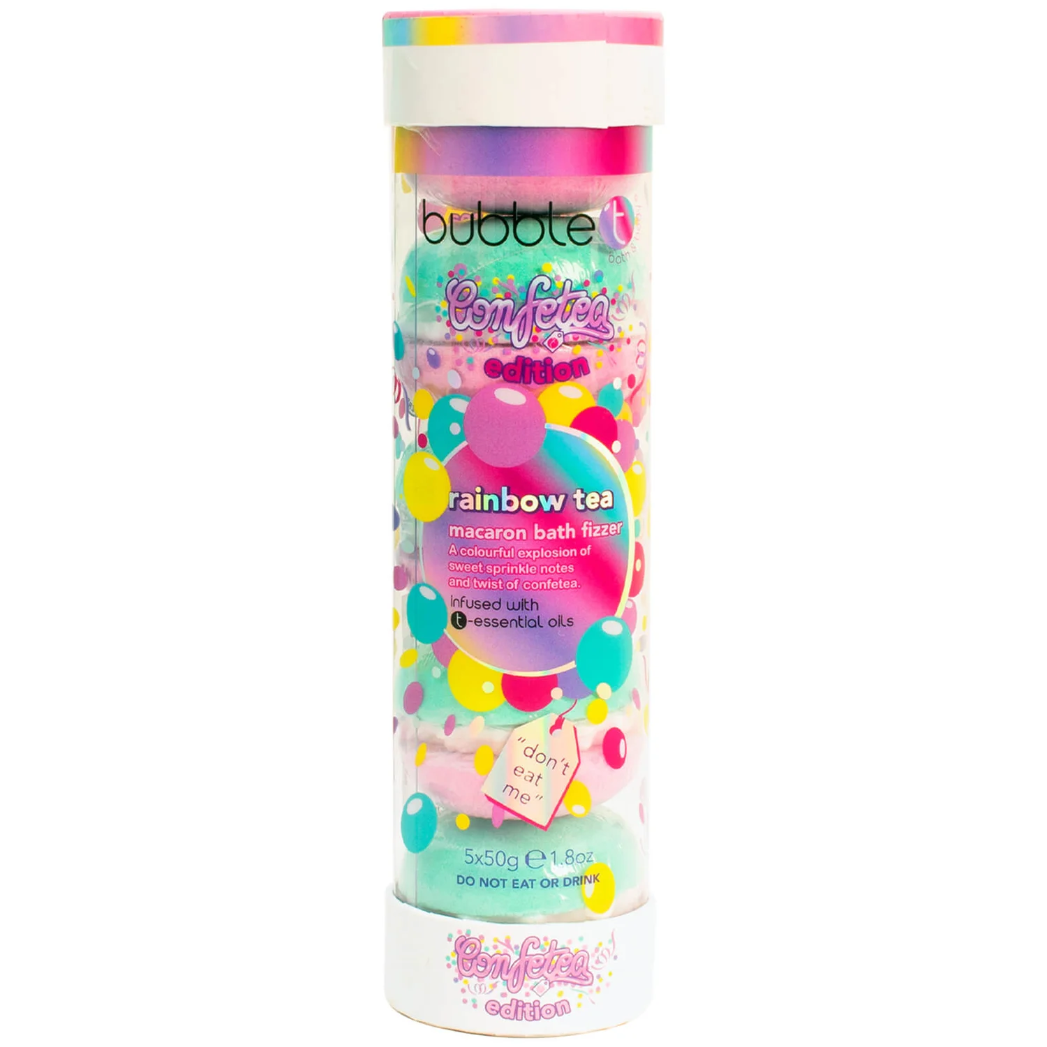 Bubble T Confetea Rainbow Macaron Stack 5 x 50g