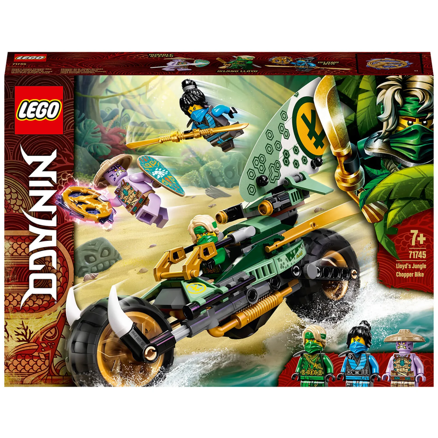 LEGO NINJAGO: Lloyd’s Jungle Chopper Bike Motorbike Toy (71745)