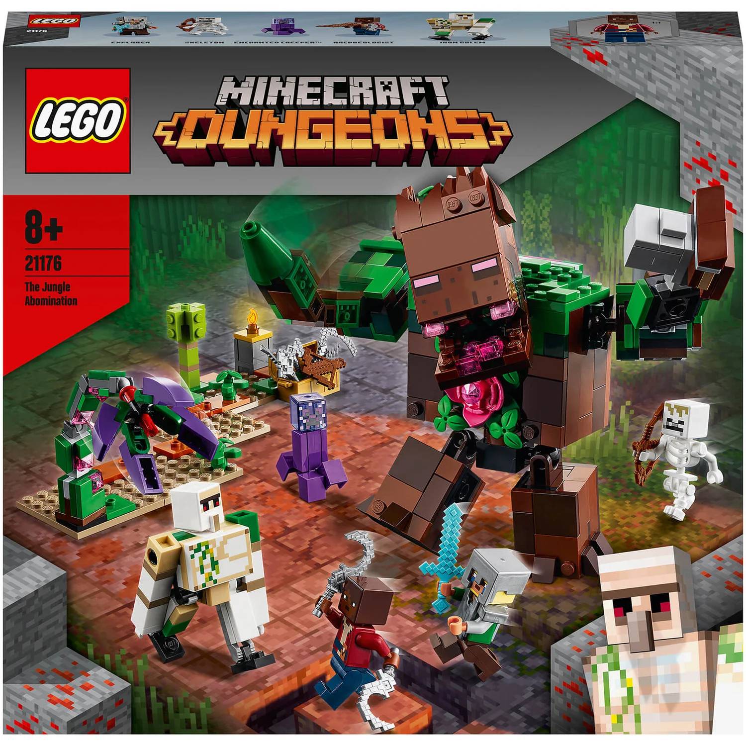 LEGO Minecraft: The Jungle Abomination Dungeons Toy Set (21176)