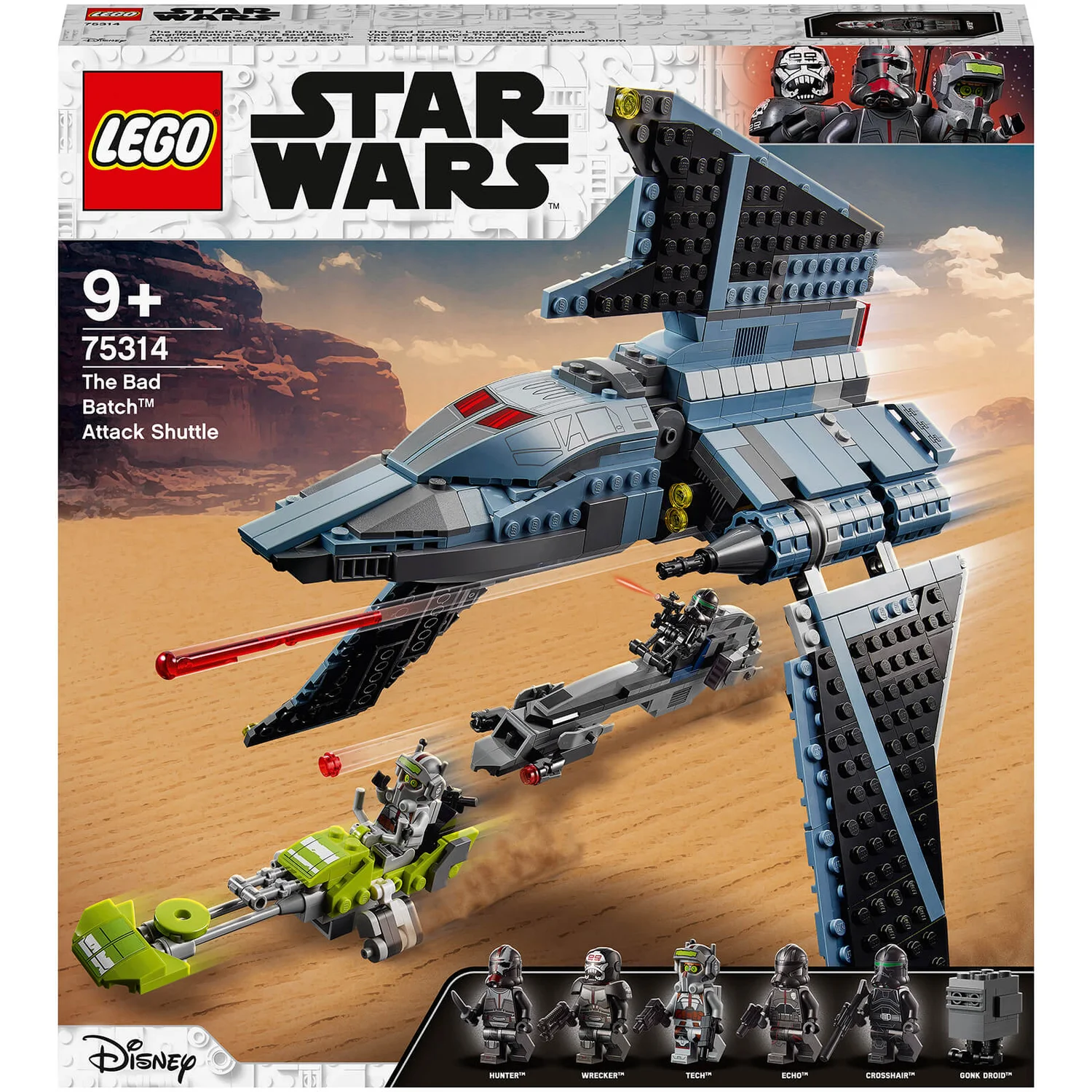 LEGO Star Wars: The Bad Batch Attack Shuttle Set (75314)