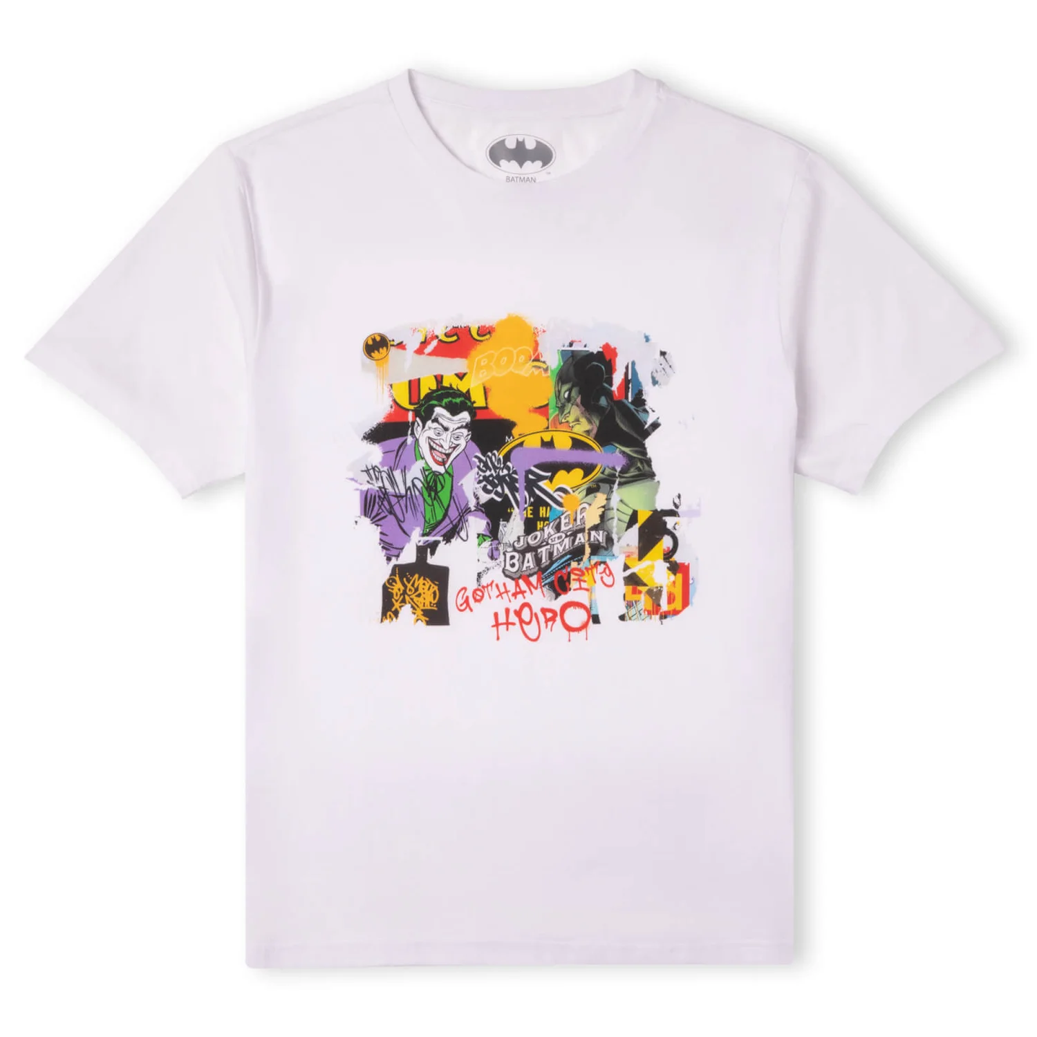DC Batman Collage Men's T-Shirt - White