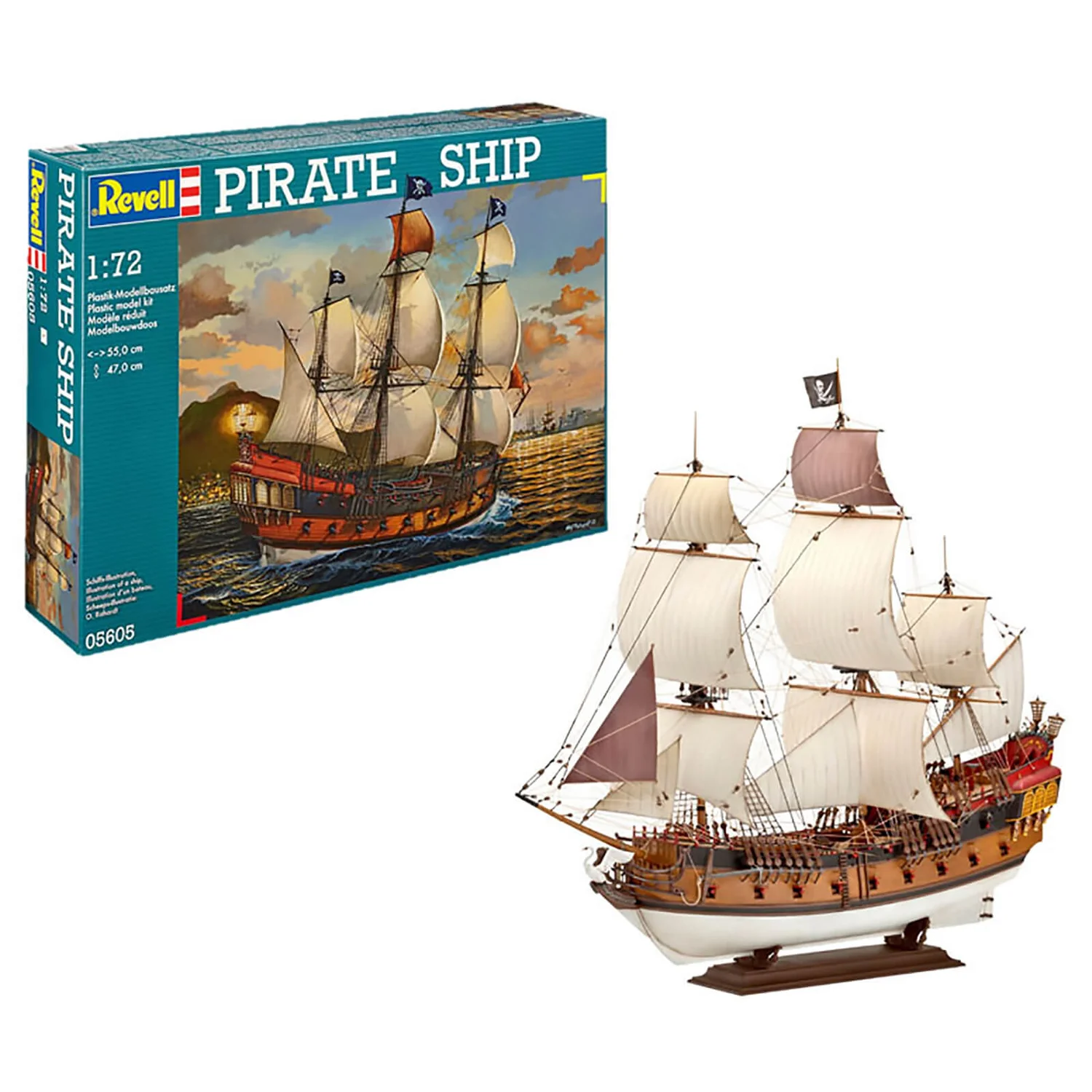 Pirate Ship Model Kit (1:72 Scale)
