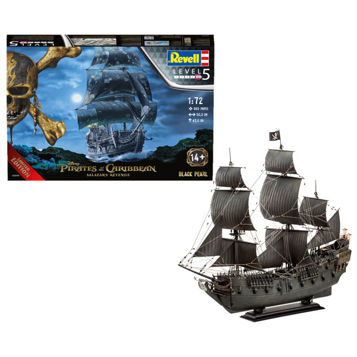 Pirates of the Caribbean - The Black Pearl Model Kit (1:72 Scale)