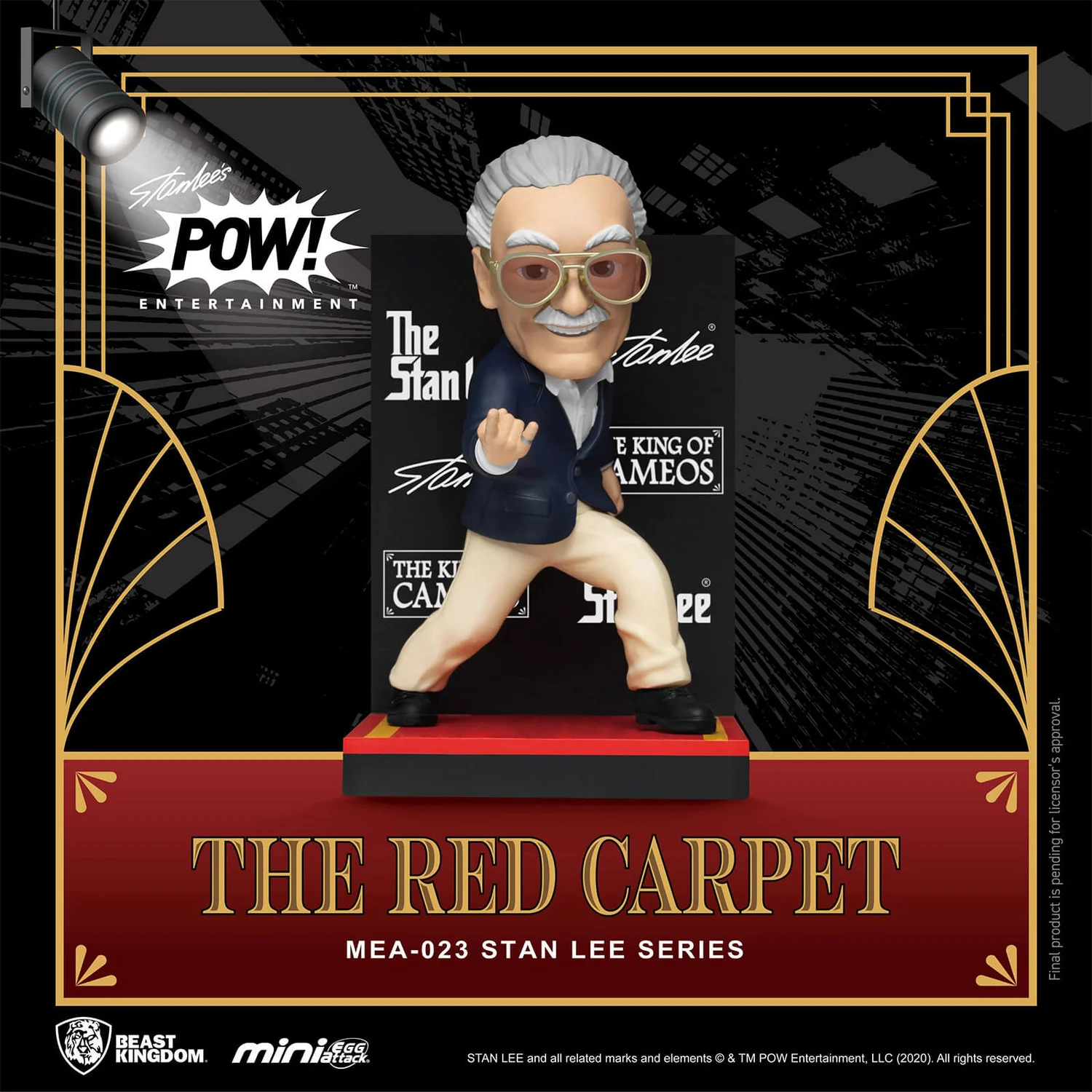 Beast Kingdom Stan Lee Mini Egg Attack Actionfigur Stan Lee The Red Carpet 8 cm