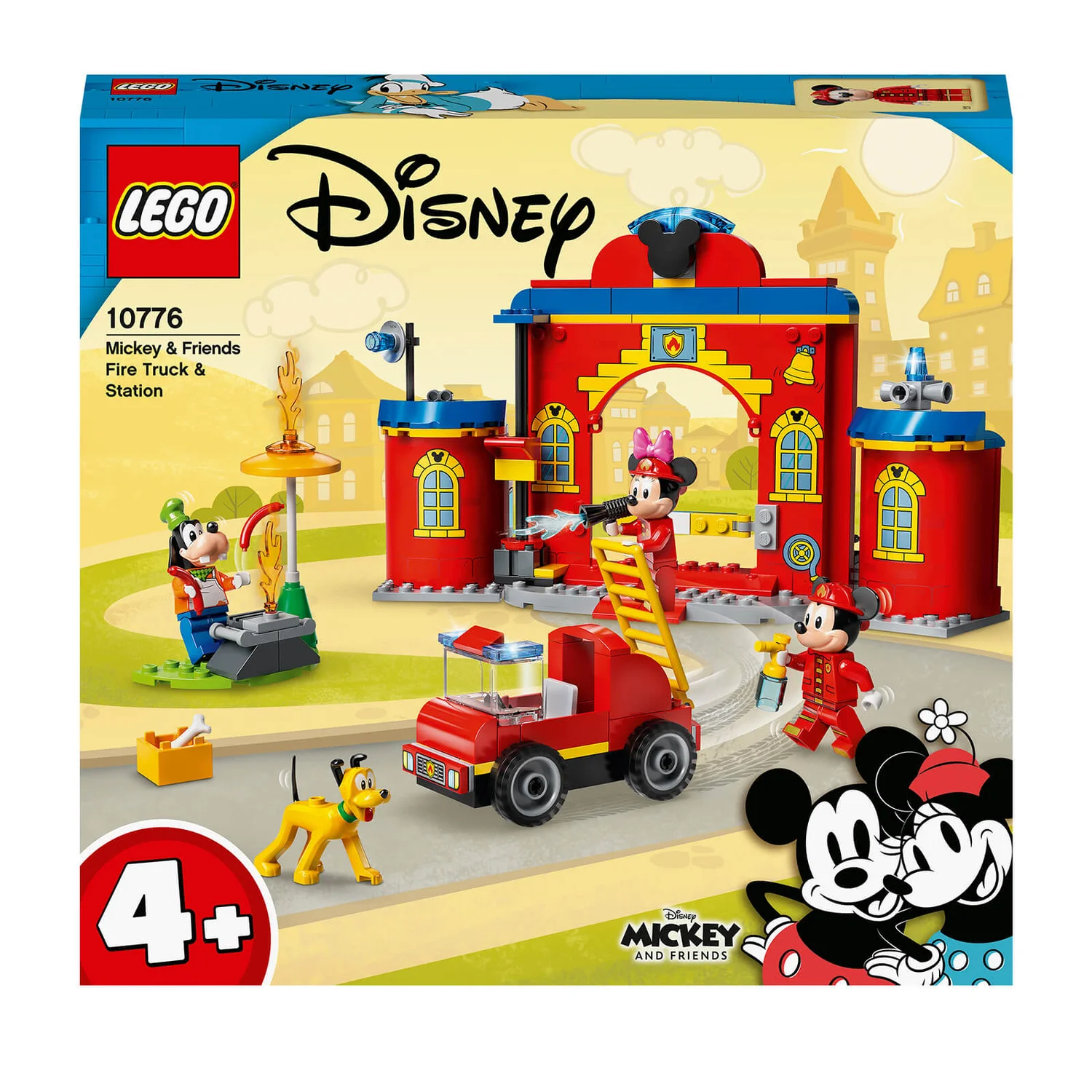 LEGO 4+ Mickey & Friends Feuerwehrauto & Station Spielzeug (10776)