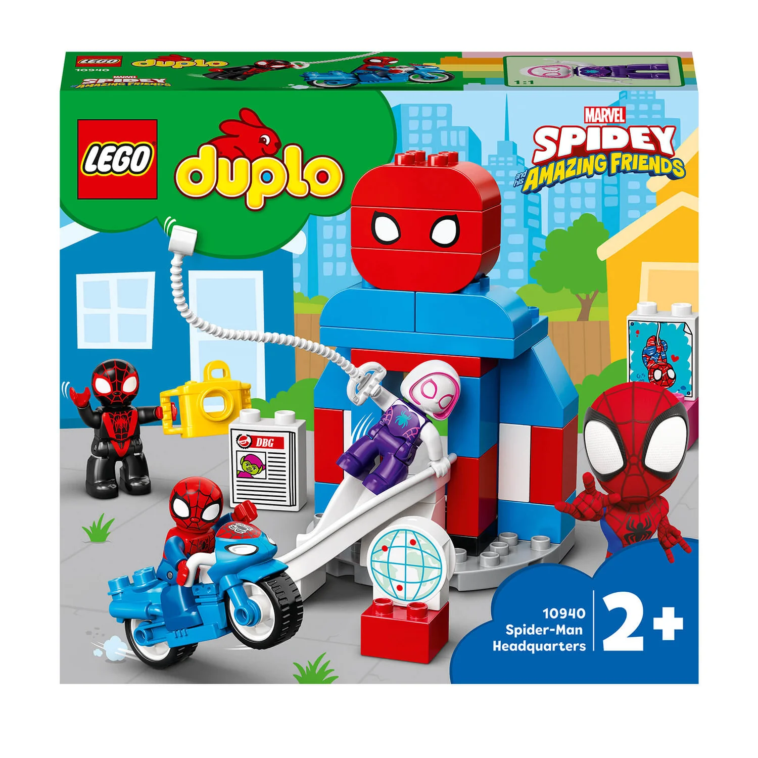 LEGO DUPLO Marvel: Spider-Man Headquarters Building Toy (10940)