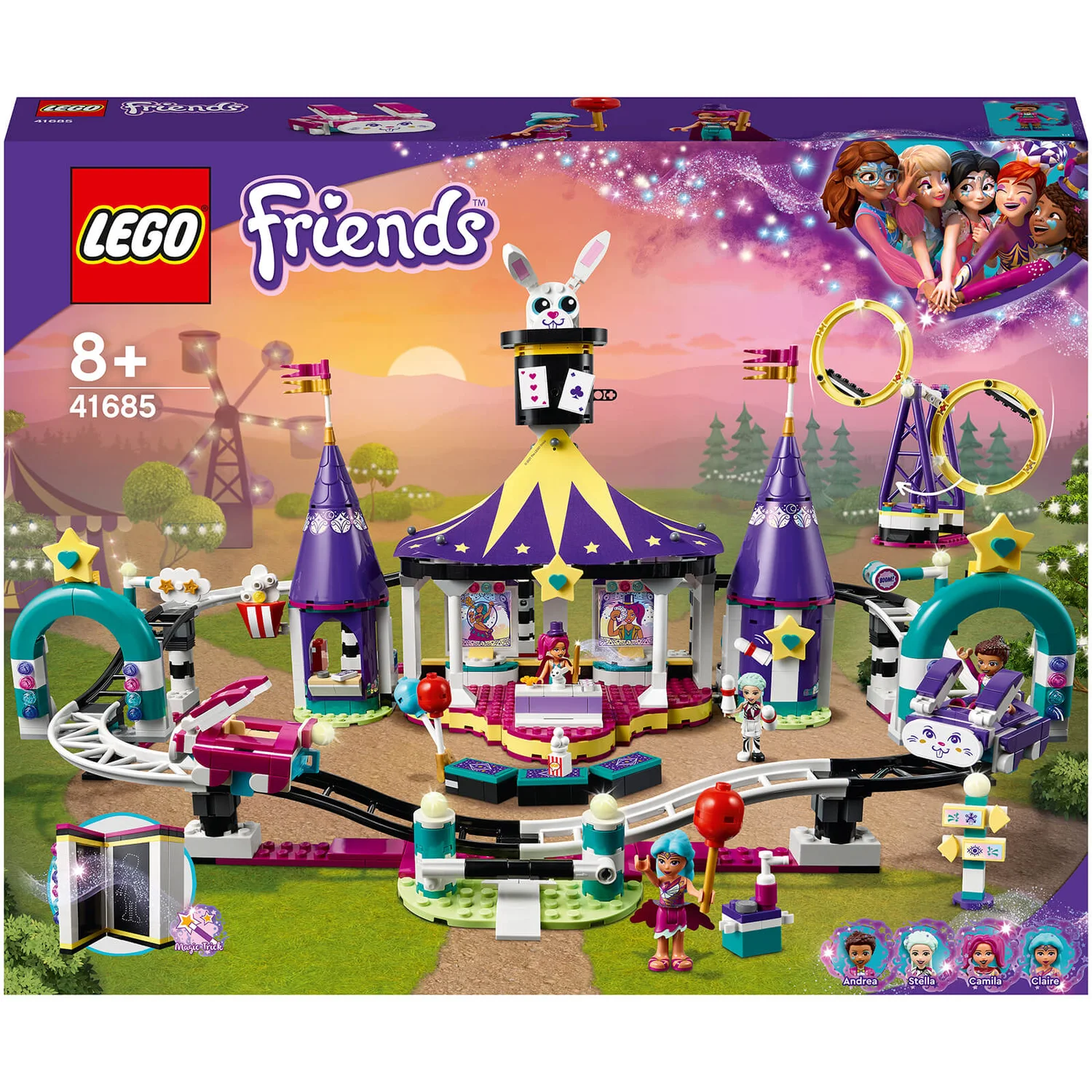 LEGO Friends: Magical Funfair Roller Coaster Playset (41685)