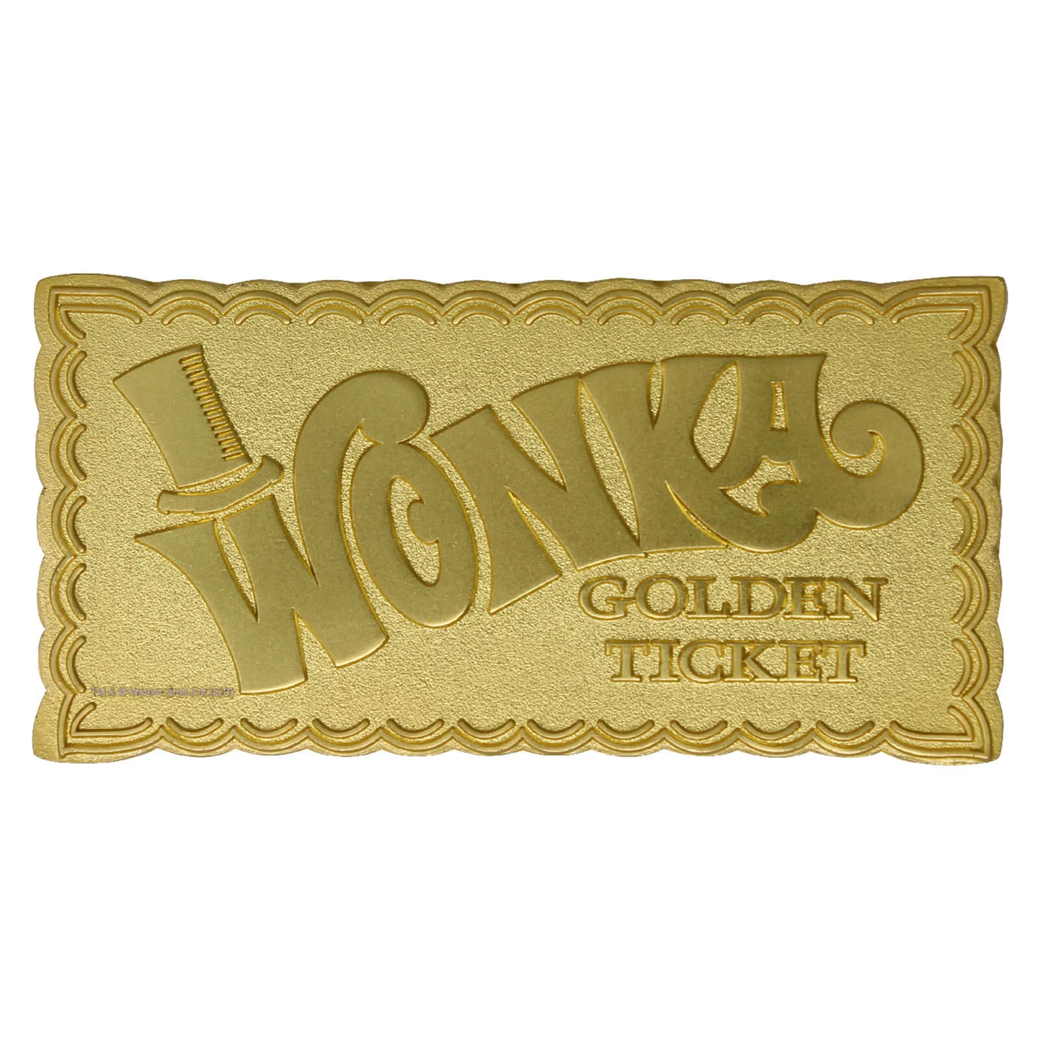 DUST! - Willy Wonka Mini 24K Gold Plated Ingot Golden Ticket