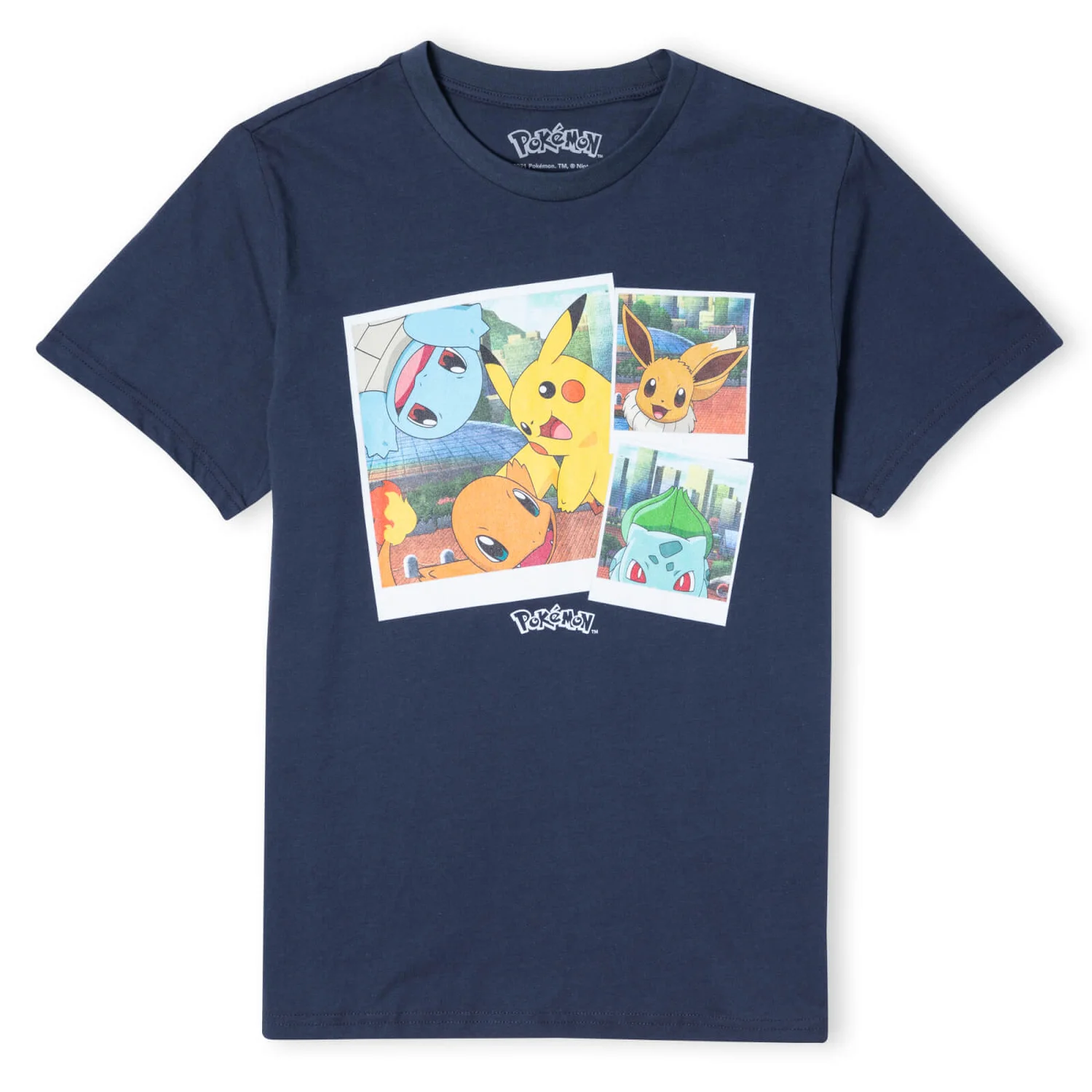 Pokémon Walking Along The Waterfront Unisex T-Shirt - Navy