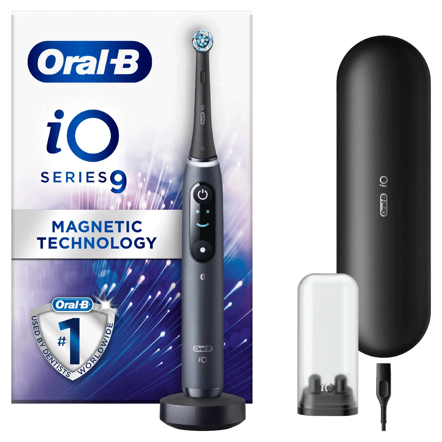 Oral-B iO9 Black Onyx Electric Toothbrush with Charging Travel Case best beauty gadgets 2022