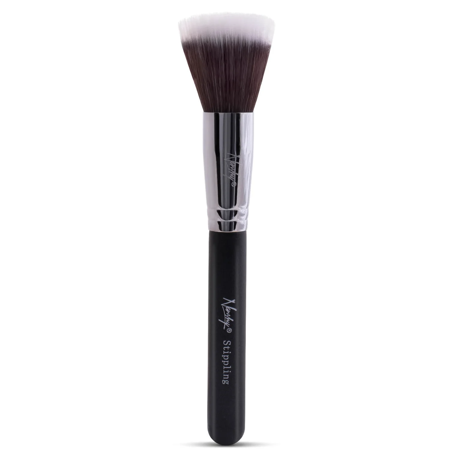 Nanshy Stippling Brush -pohjustussivellin – Onyx Black