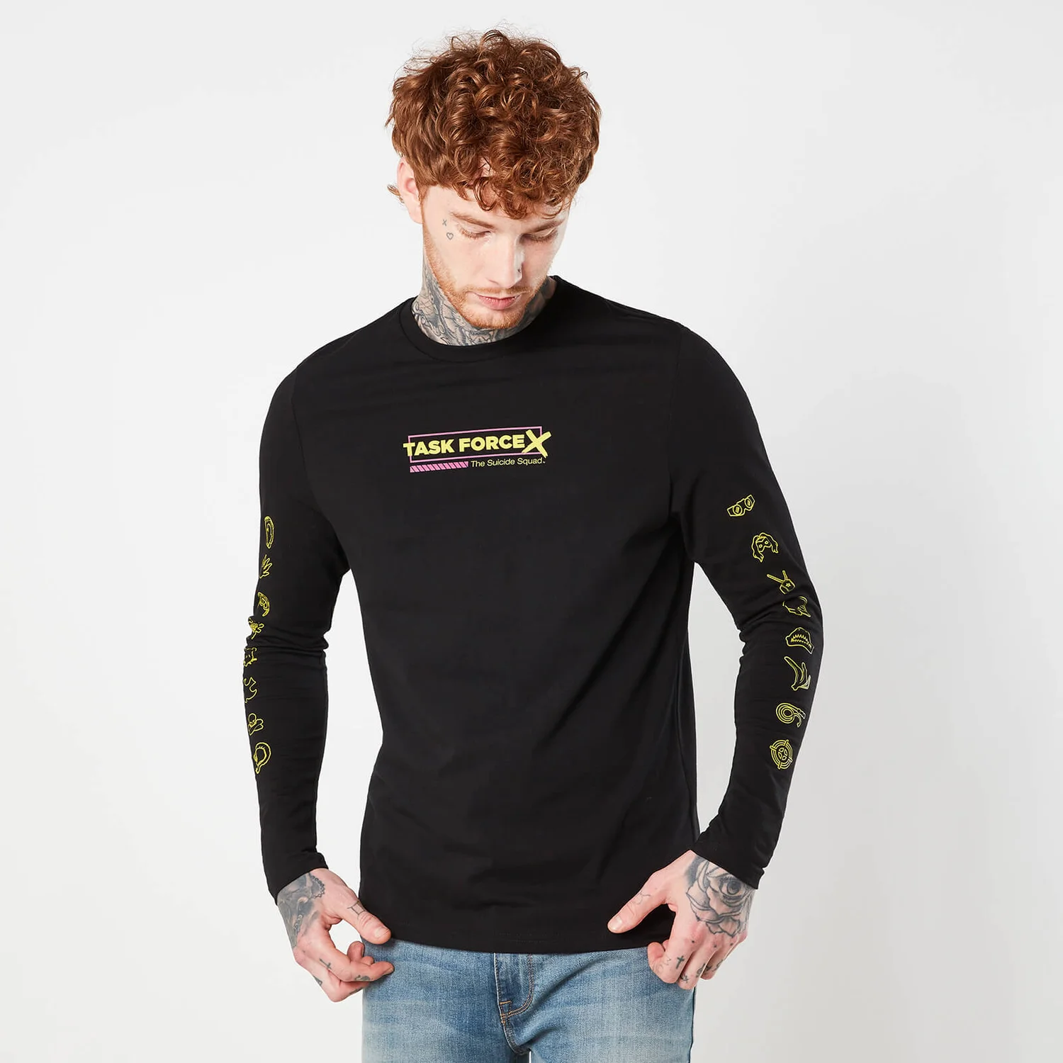 Suicide Squad Task Force X Unisex Long Sleeve T-Shirt - Black