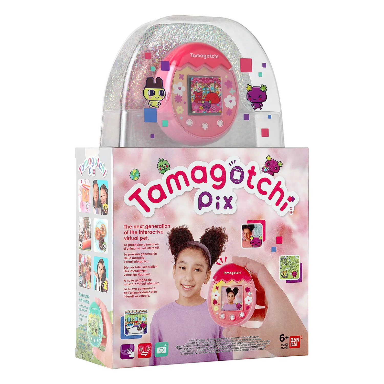 Tamagotchi Pix Virtual Pet and Camera Pink Bandai