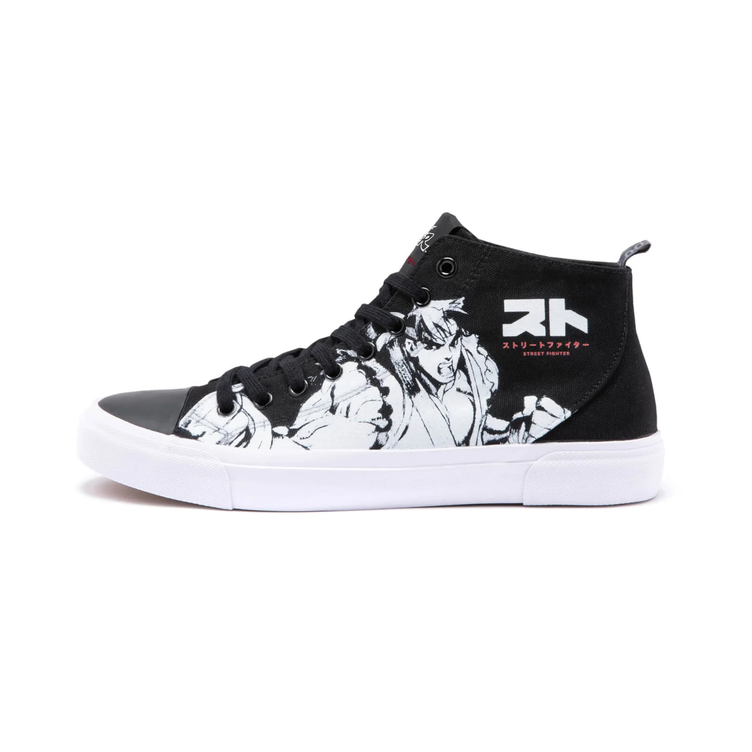 Akedo x Street Fighter Black Signature High Top