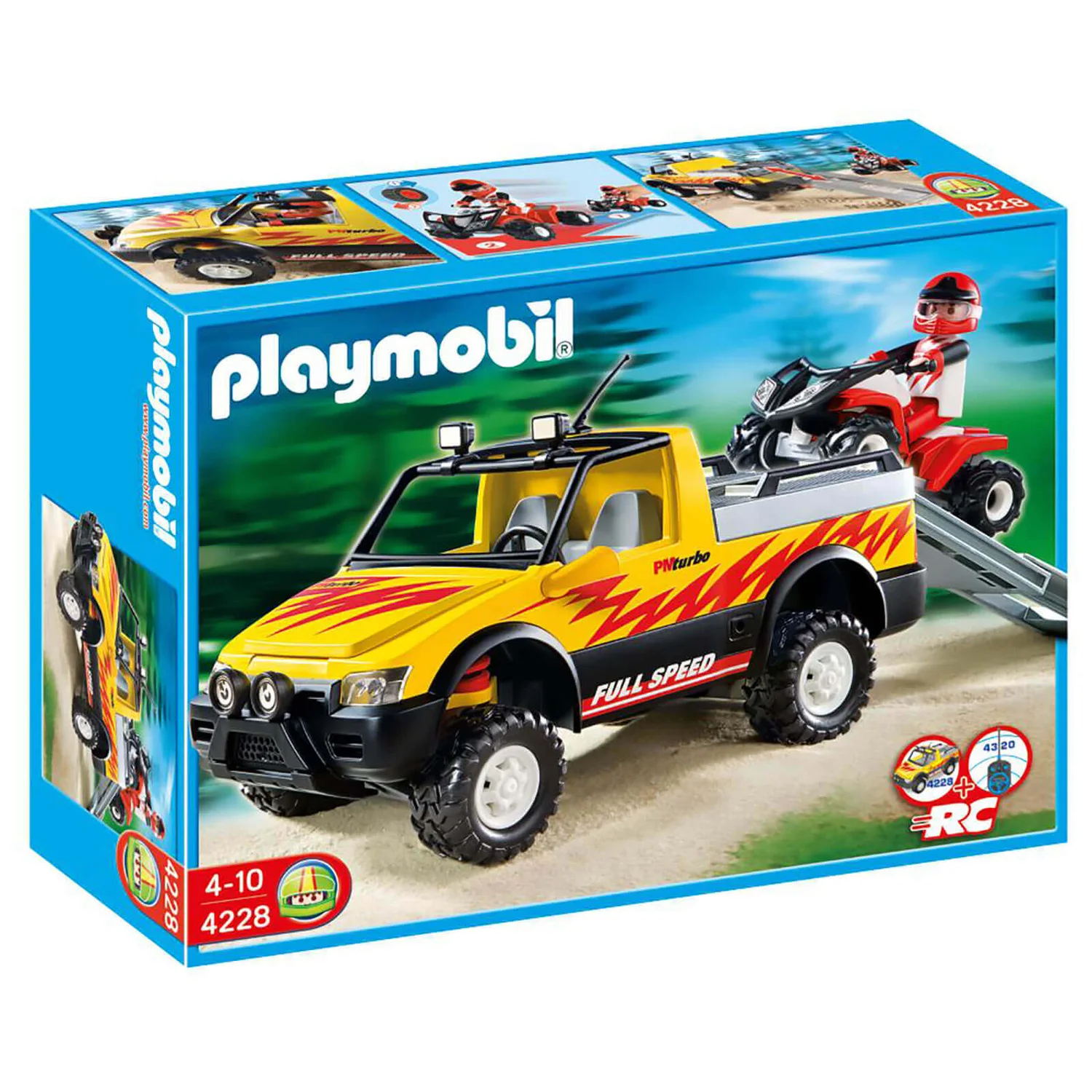 Playmobil 4x4 Pick-up with Quad (4228)